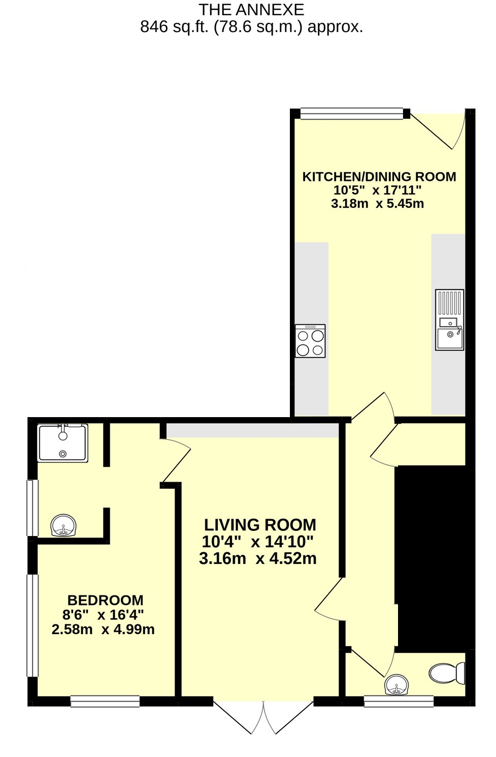 The Annexe, 8, Deans Park, Devon floorplan