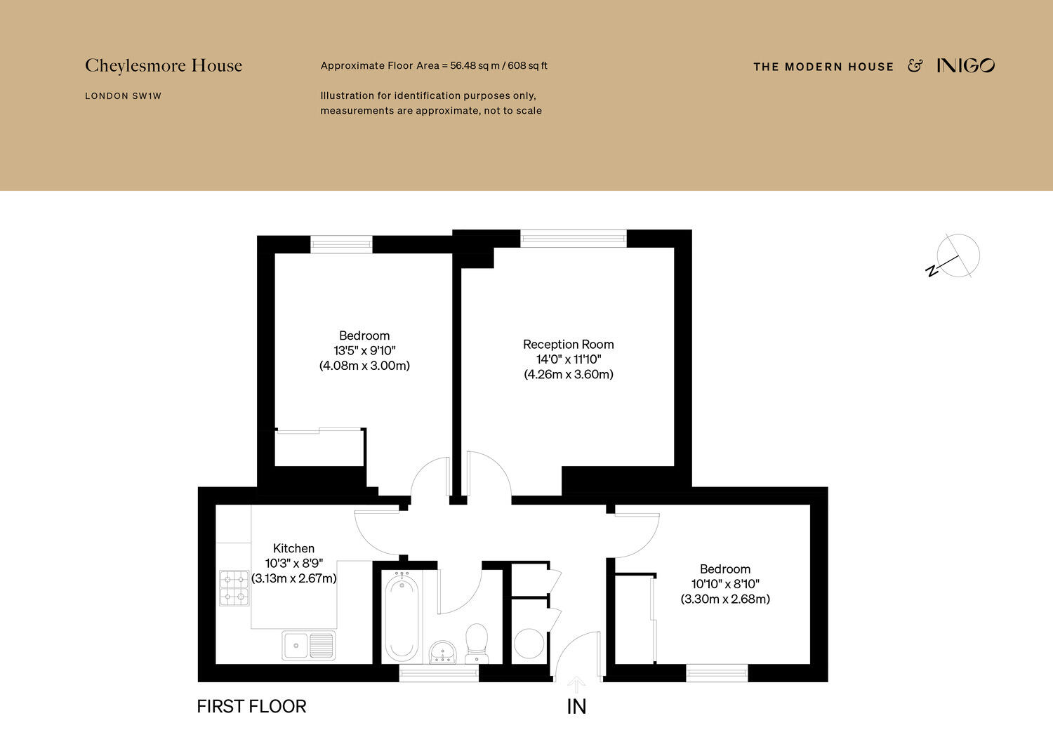 Flat 15 Cheylesmore House, Ebury Bridge Road, London floorplan