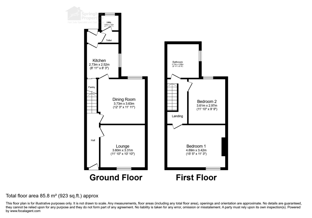 2, Alma Terrace, Oswestry floorplan