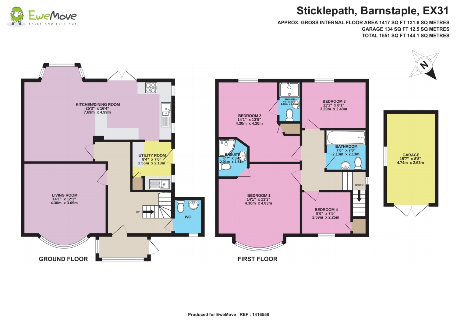 Culm Vale, High Wall, Barnstaple floorplan