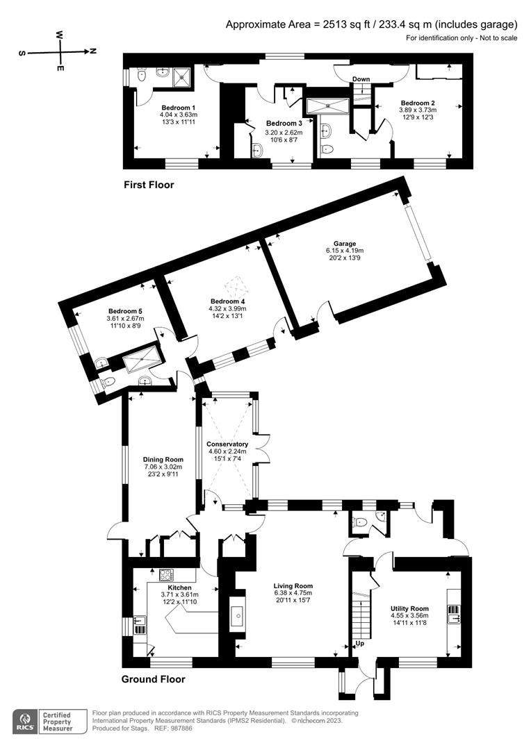 Little Collorian, Hayle floorplan