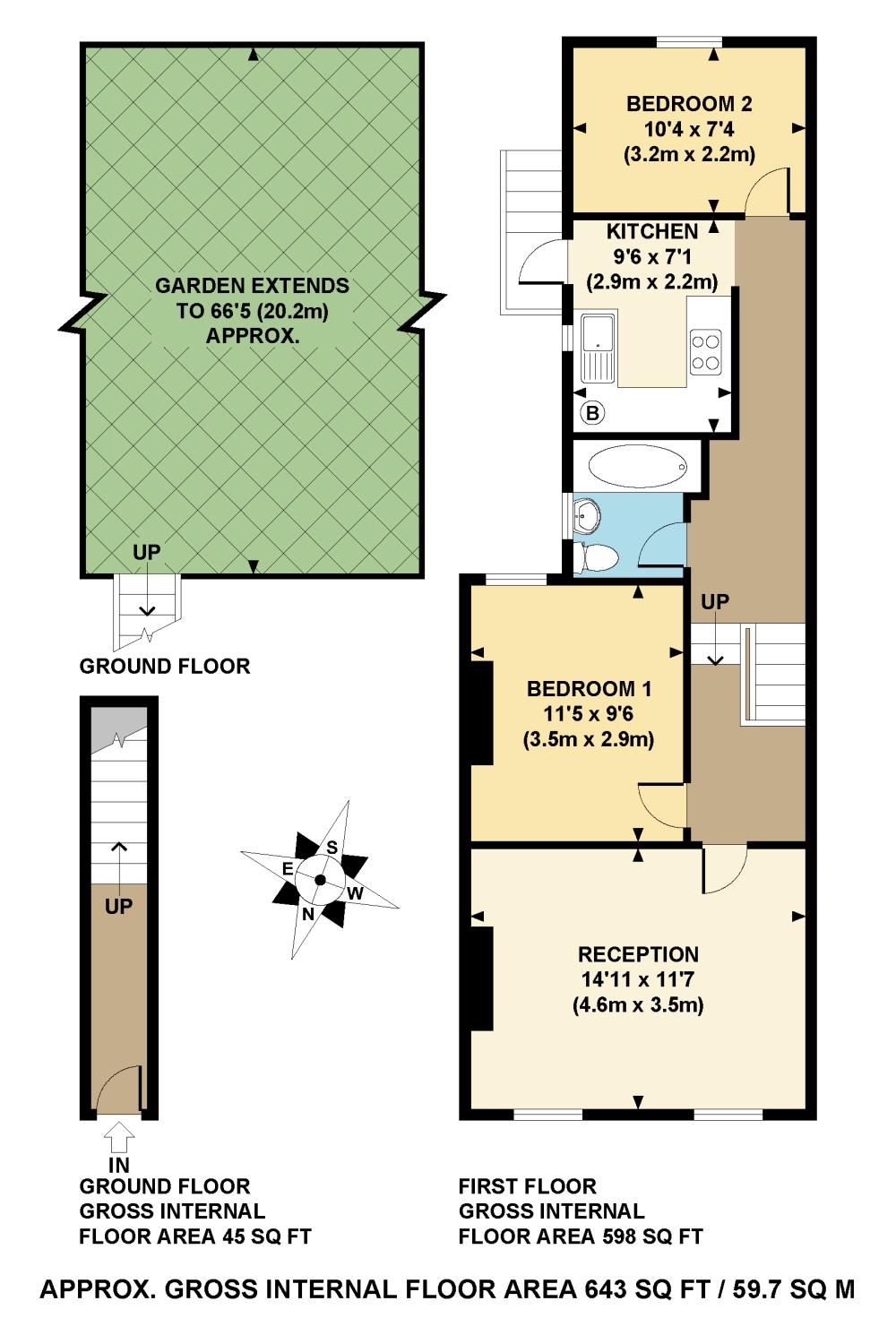 2 Bedrooms Flat to rent in Sebert Road, London E7