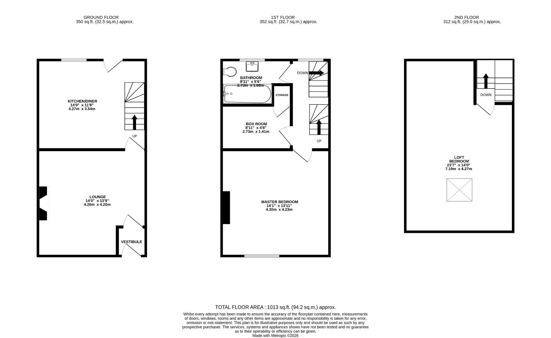 104, Higher Dean Street, Manchester floorplan