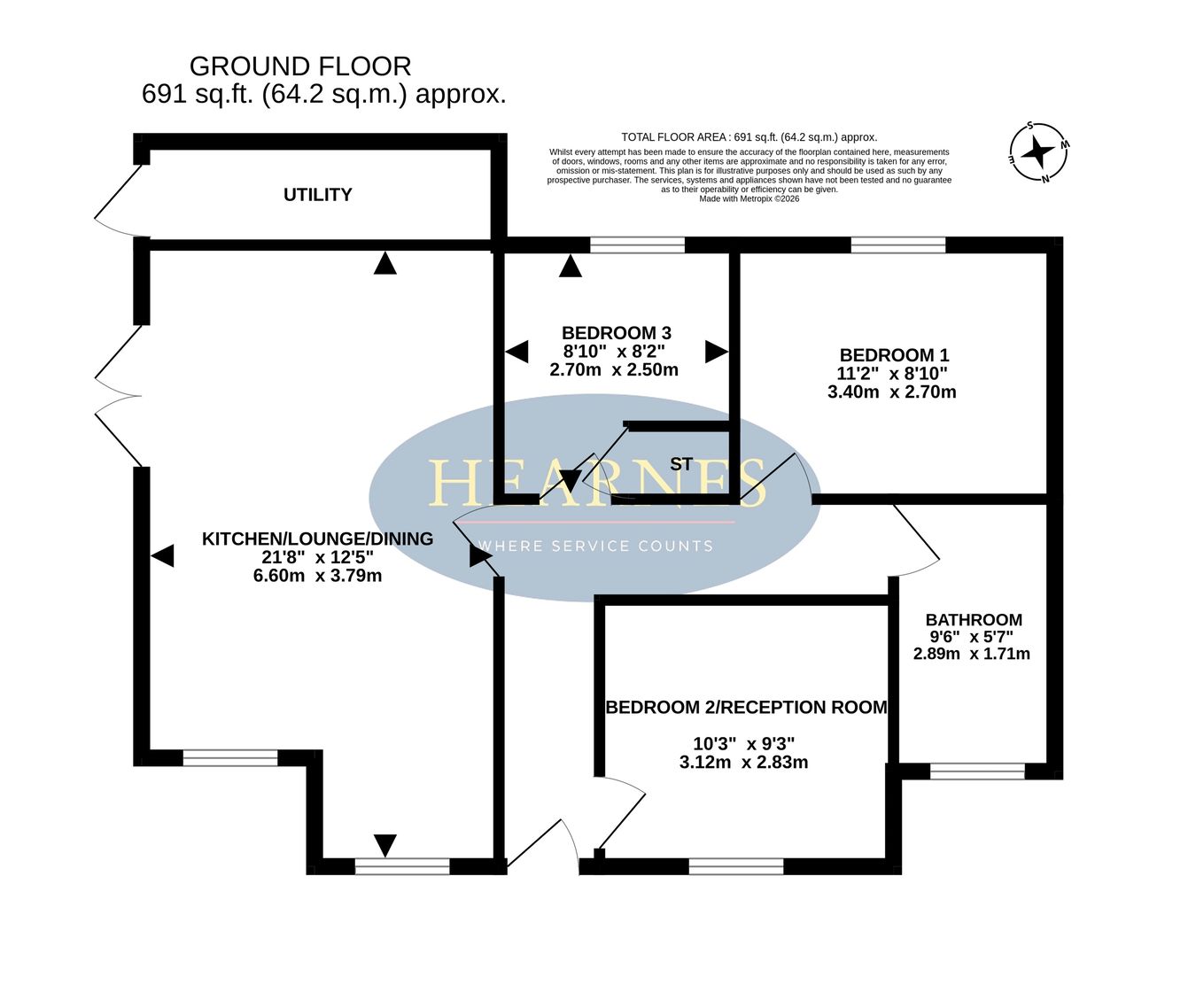 19, Park Avenue, Bournemouth floorplan