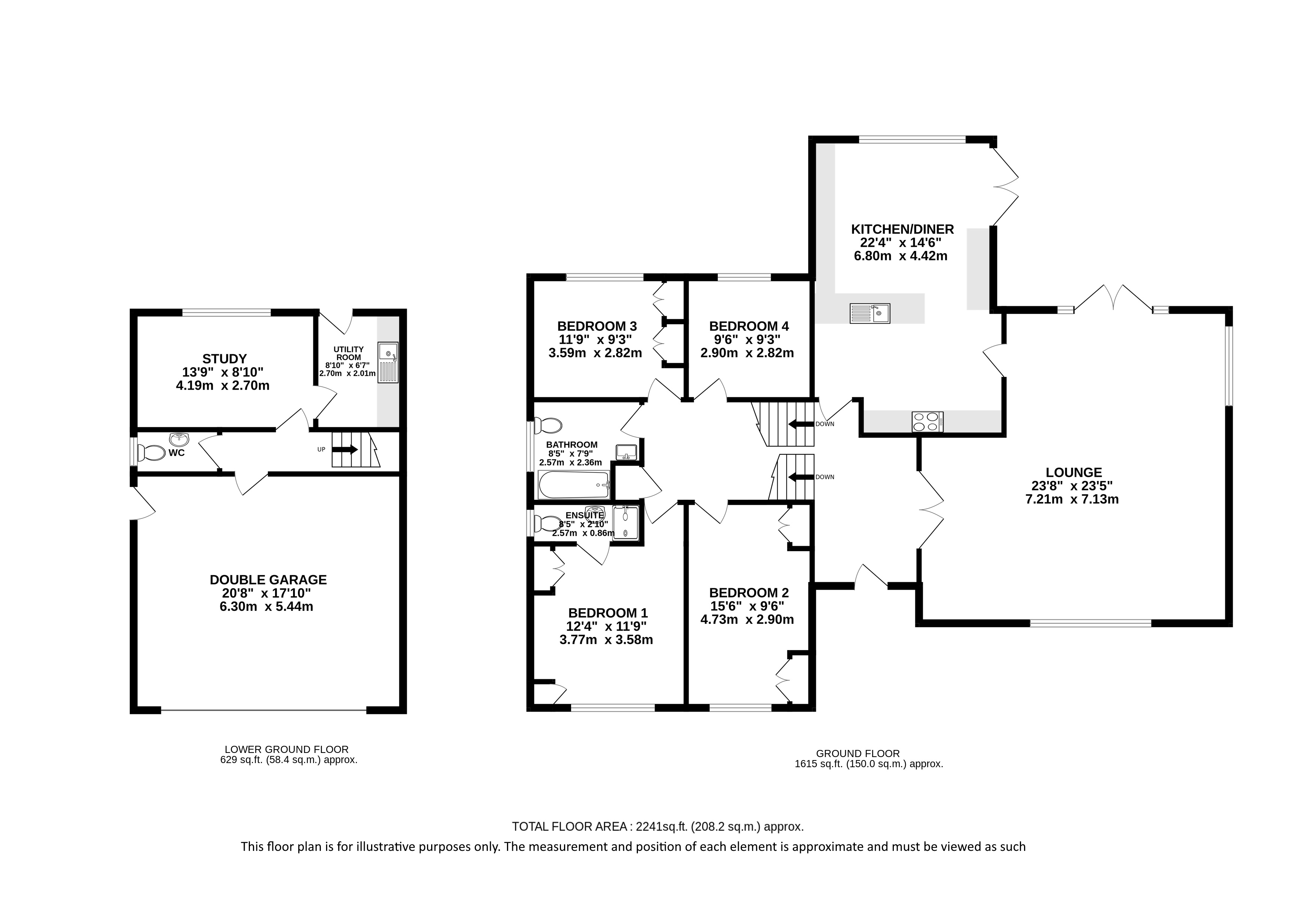 37, Oakwood Road, St. Albans floorplan