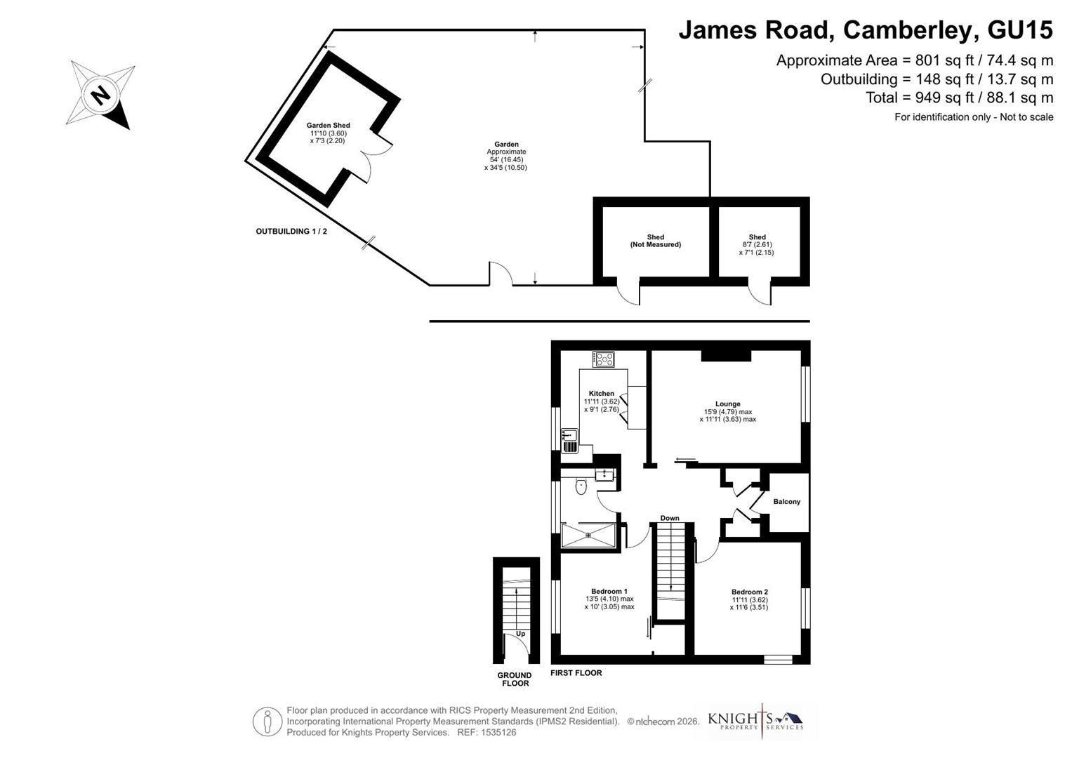 James Road, Camberley floorplan