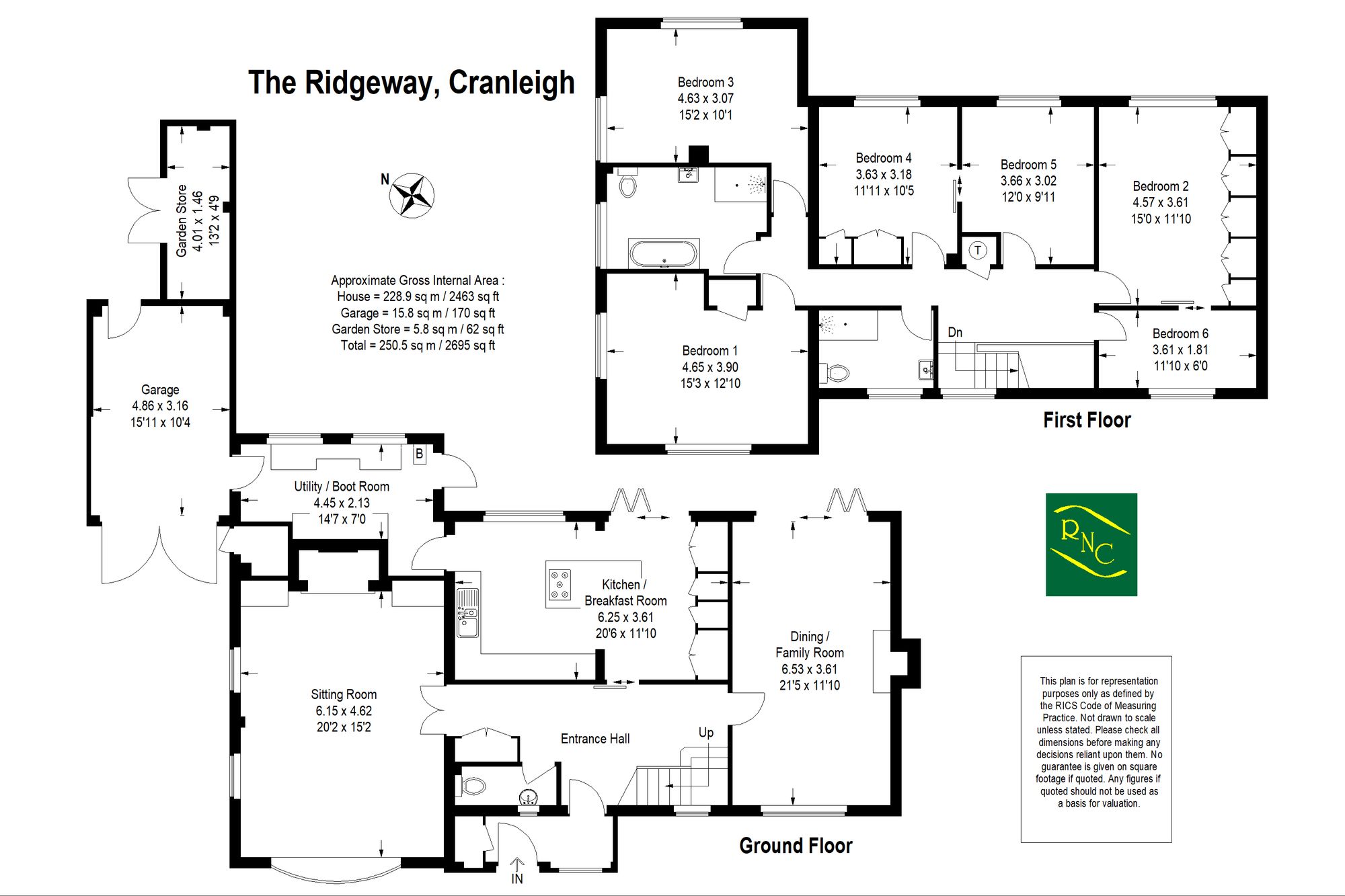 Halfway House The Ridgeway, Cranleigh floorplan
