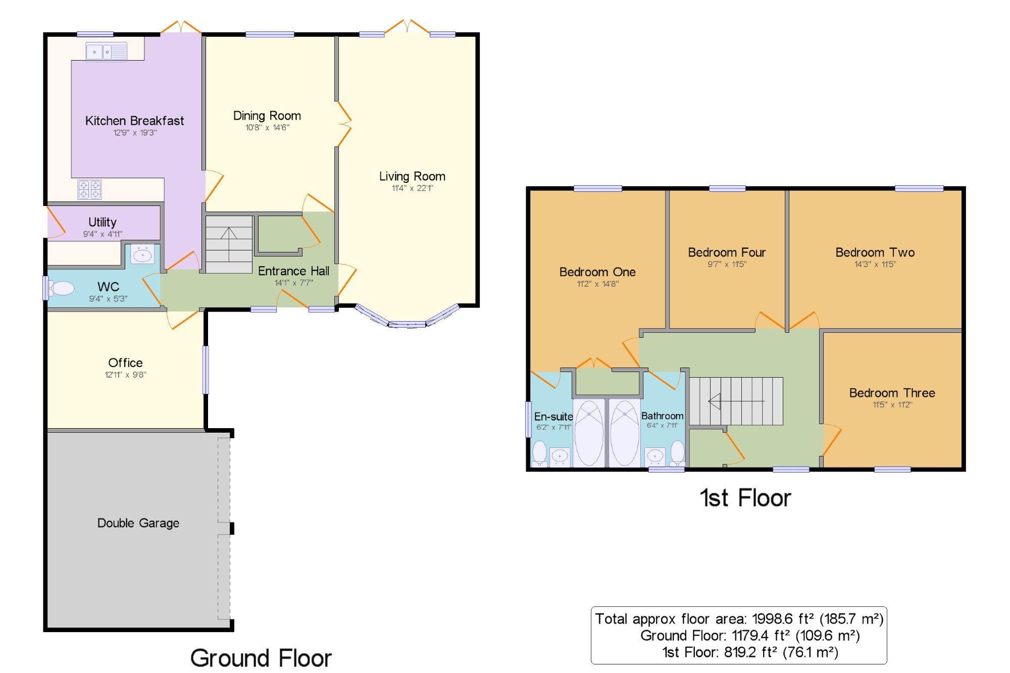 4 Bedrooms Detached house for sale in Bickerdikes Gardens, Sandy, Bedfordshire, . SG19