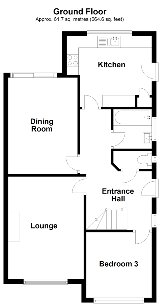 Woodside Gardens, Sittingbourne, Kent ME10, 3 bedroom bungalow for sale