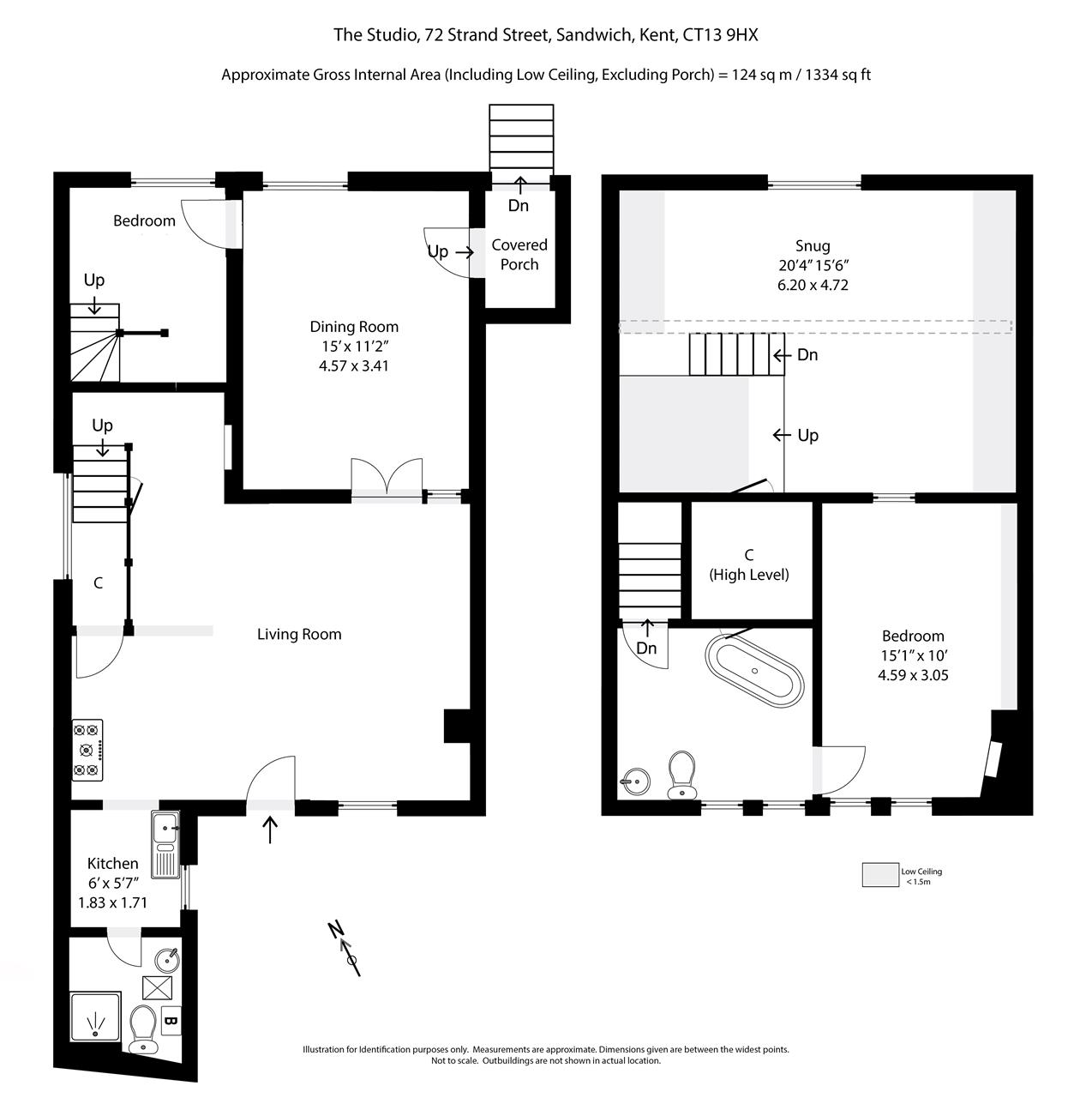 The Studio, 72, Strand Street, Sandwich floorplan