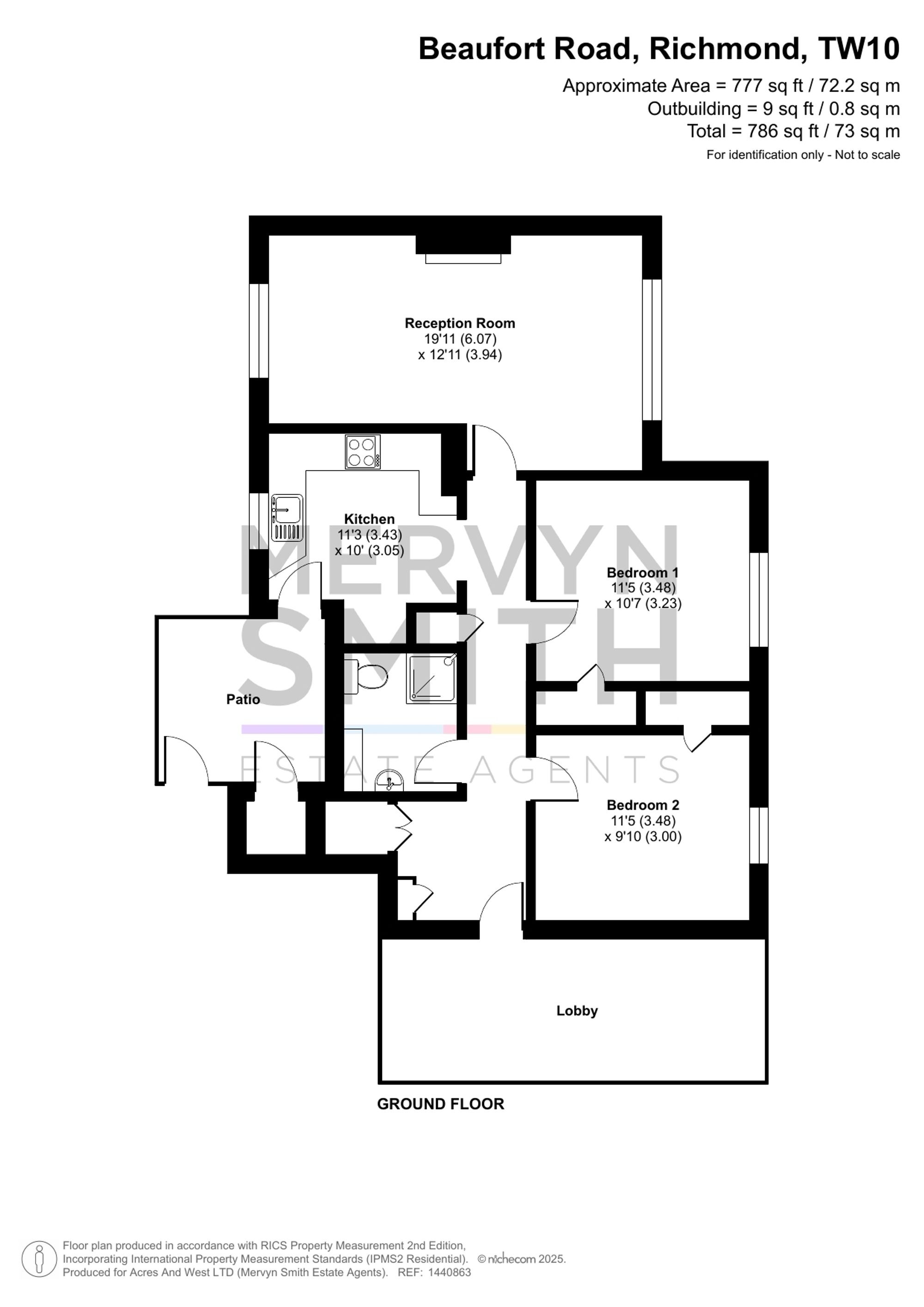 25 Beaufort Court Beaufort Road, Richmond floorplan