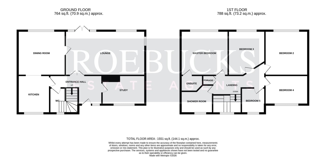6, Long Lane, Pontefract floorplan