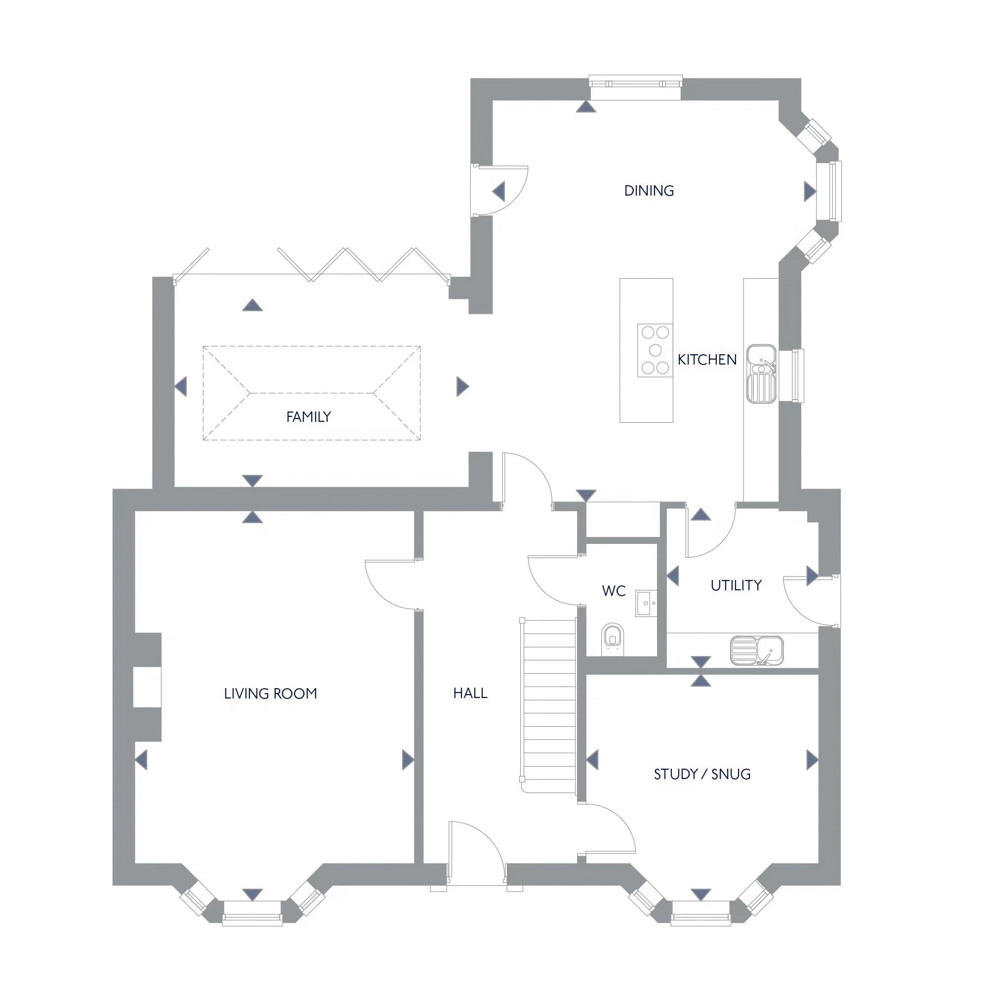 Plot 9 The Kiplin, Station Road, Richmond floorplan