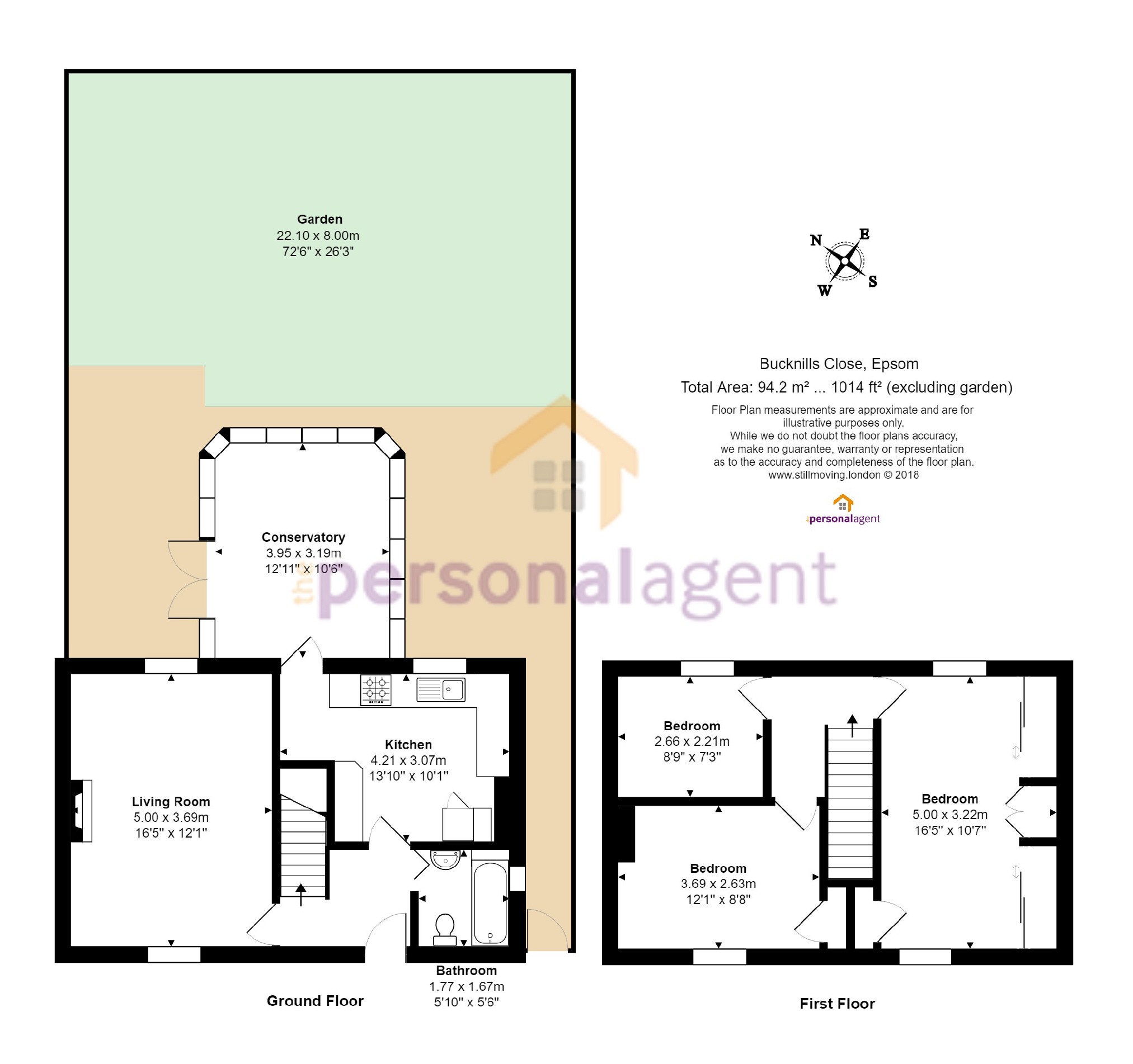 3 Bedrooms End terrace house for sale in Bucknills Close, Epsom, Surrey KT18