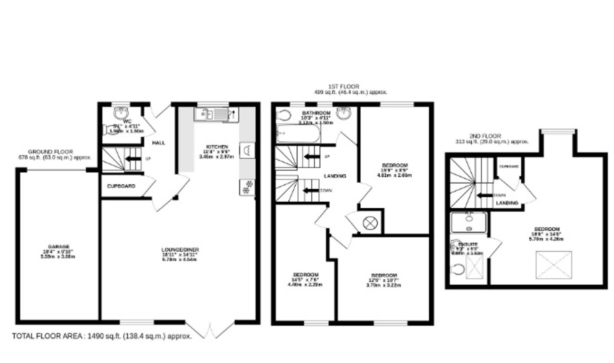 7 Higher Butter Cove Close, Wadebridge floorplan