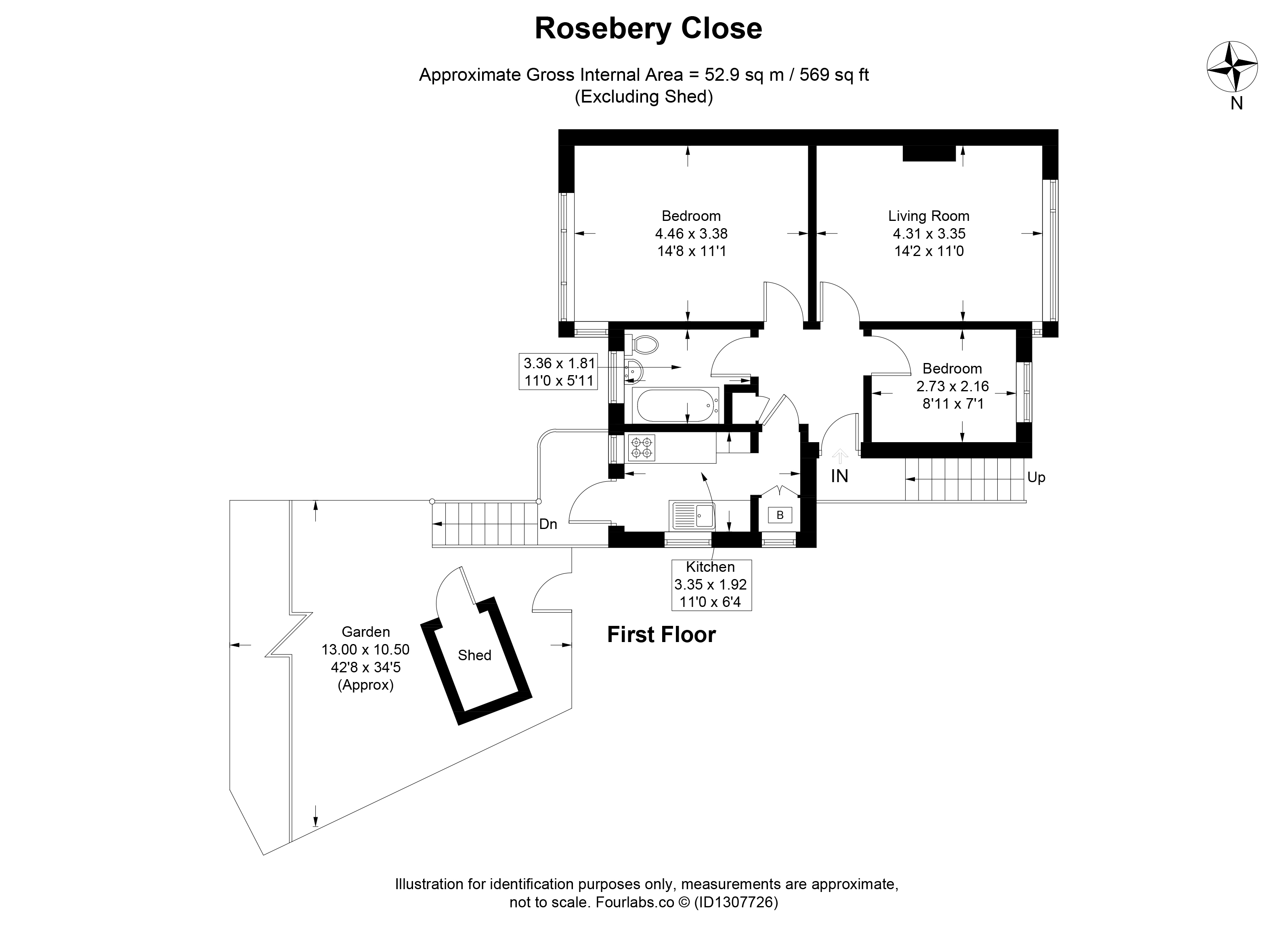 36a, Rosebery Close, Morden floorplan