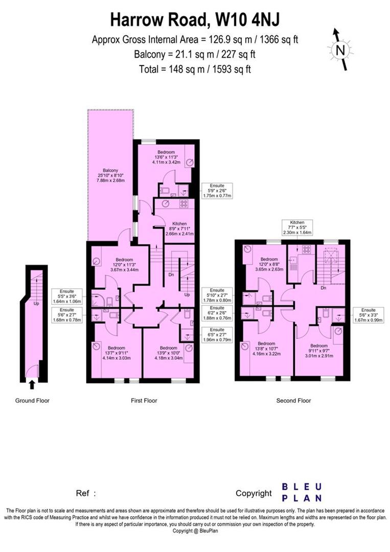 Room 6, 594, Harrow Road, London floorplan