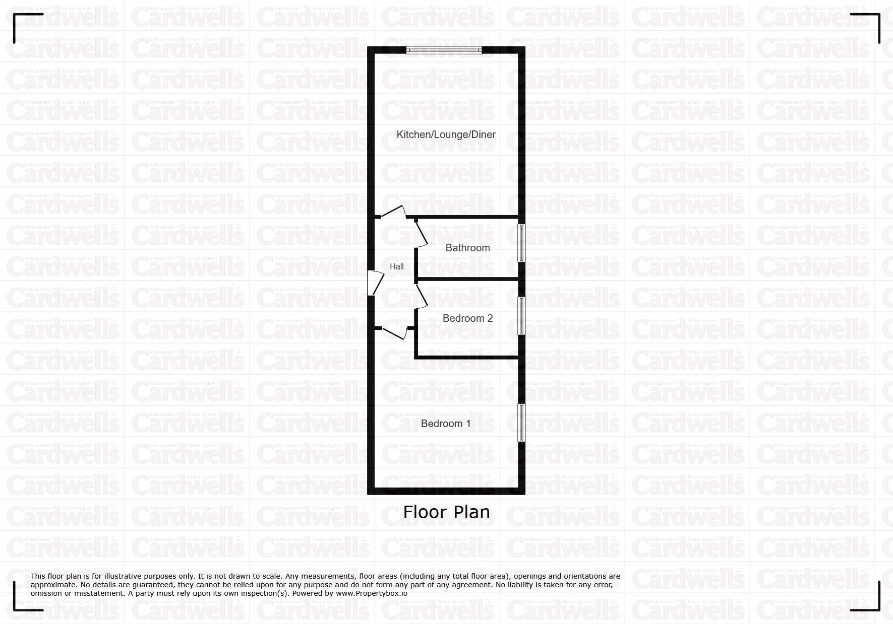 Flat 2, 123 Bridge Apartments, Church Street, Bolton floorplan