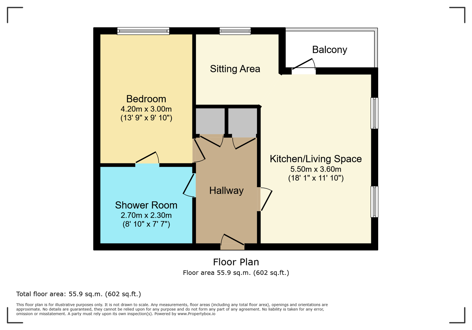 Apartment 54, Railway Bridge View, Brigouse floorplan