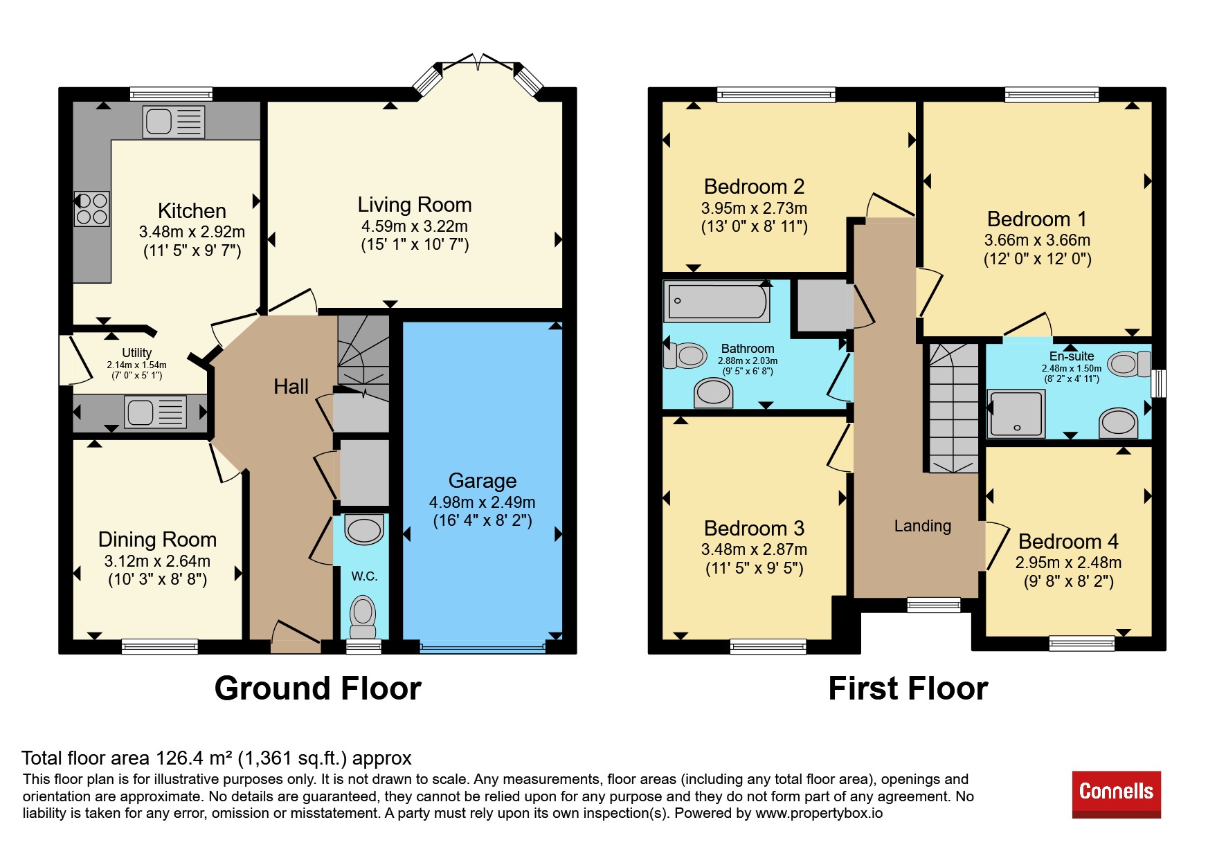 16, Britannia Gardens, Stourport-On-Severn floorplan