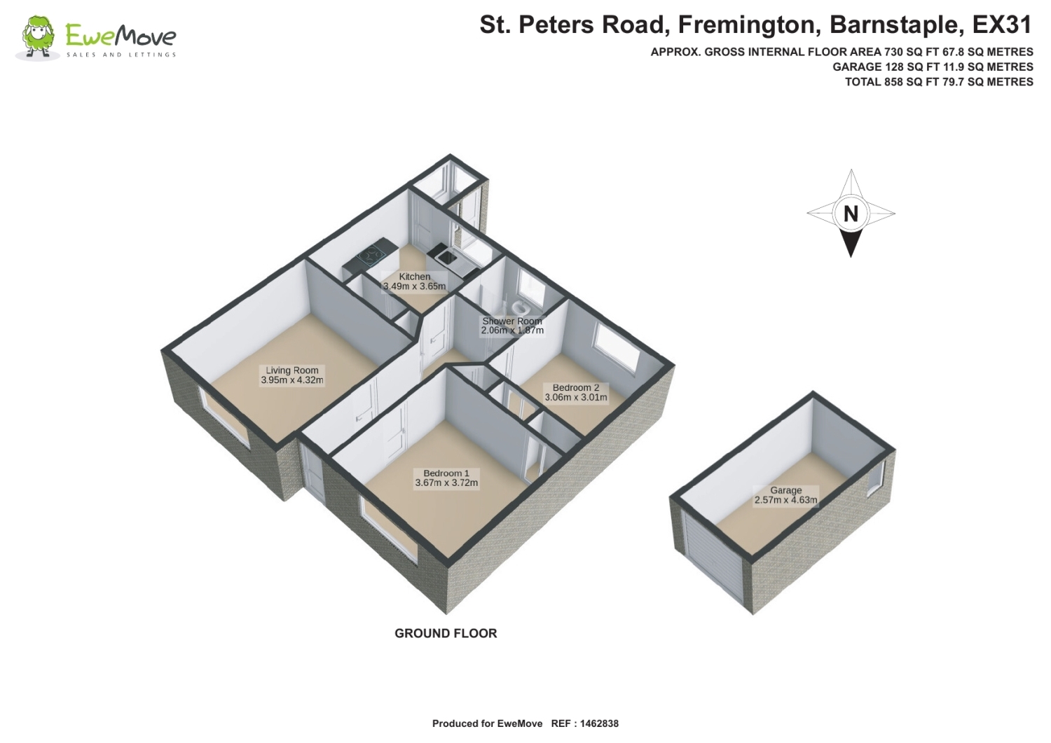 3, St. Peters Road, Barnstaple floorplan
