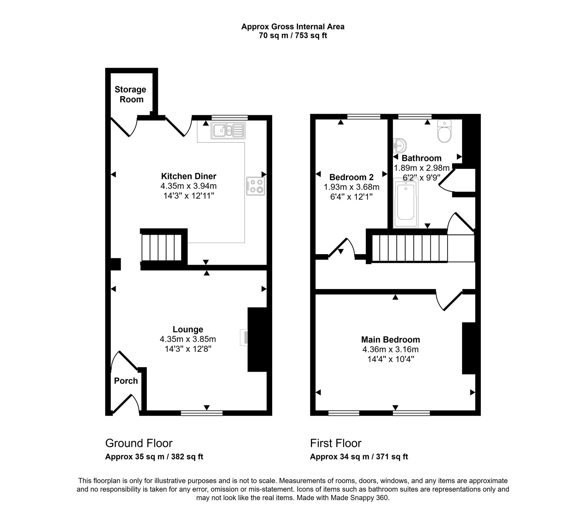 506. Warrington Road, Wigan floorplan