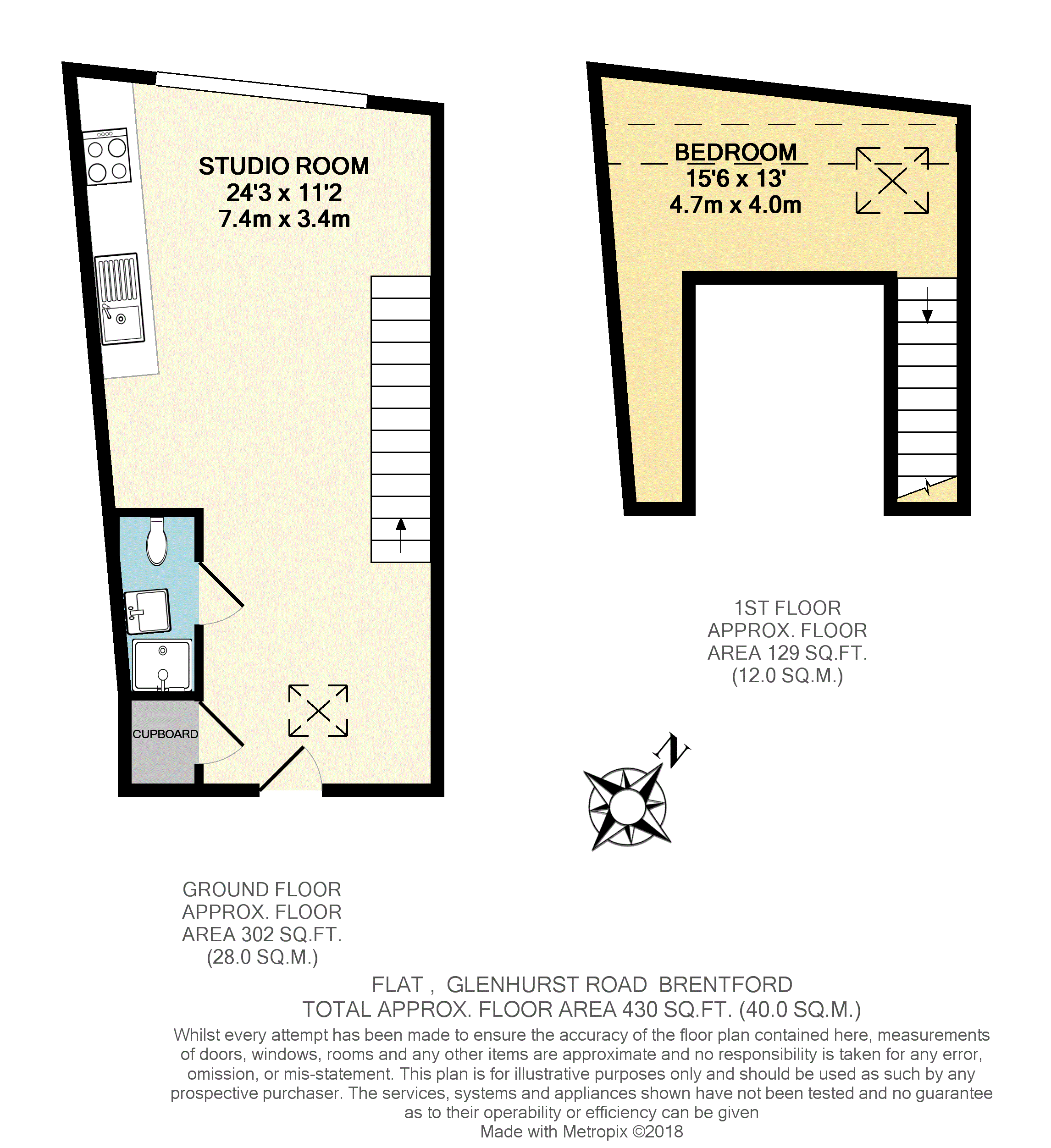 0 Bedrooms Studio to rent in Glenhurst Road, Brentford TW8