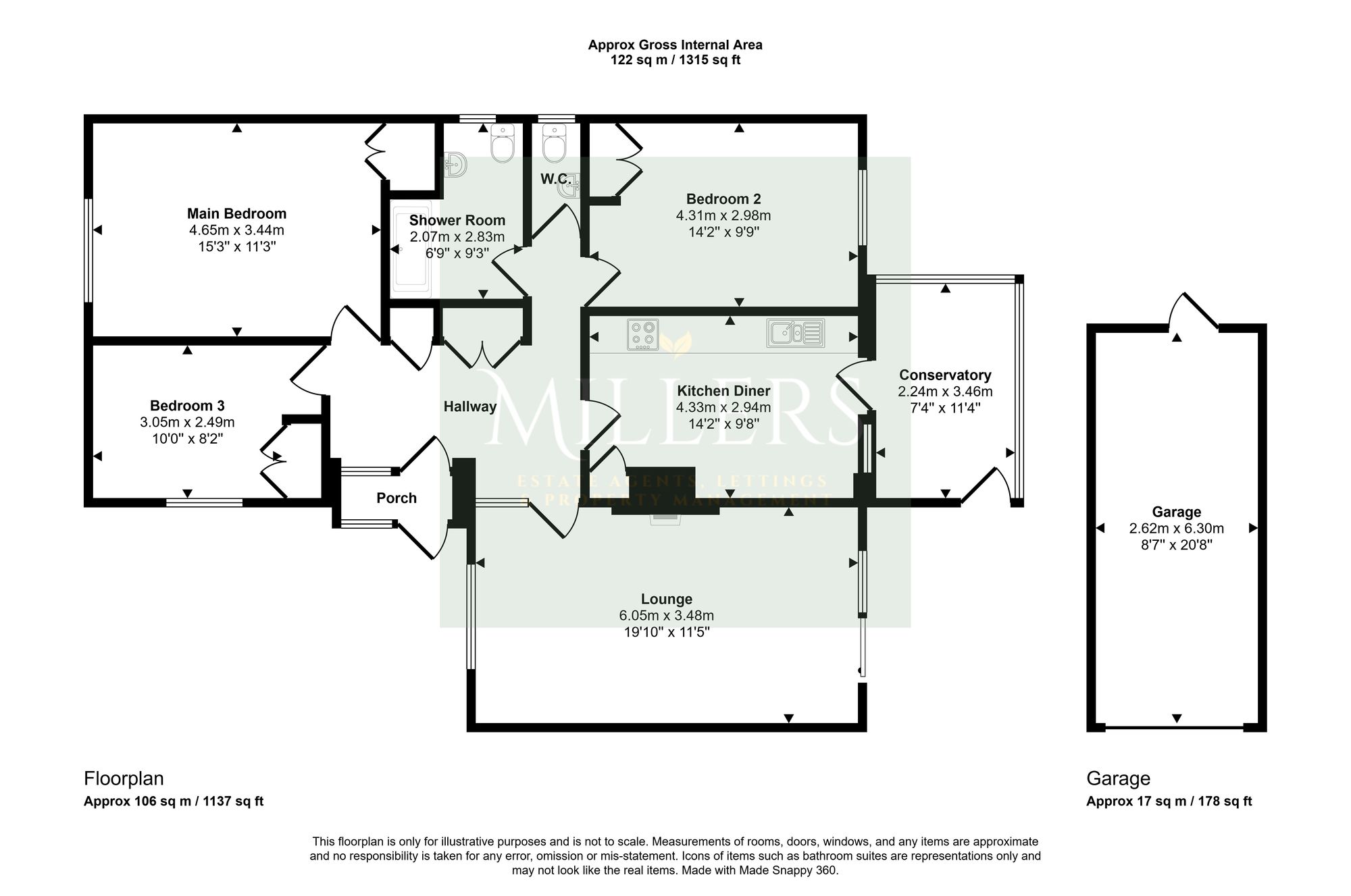 1 Charlottes Close The Hurn, Cromer floorplan