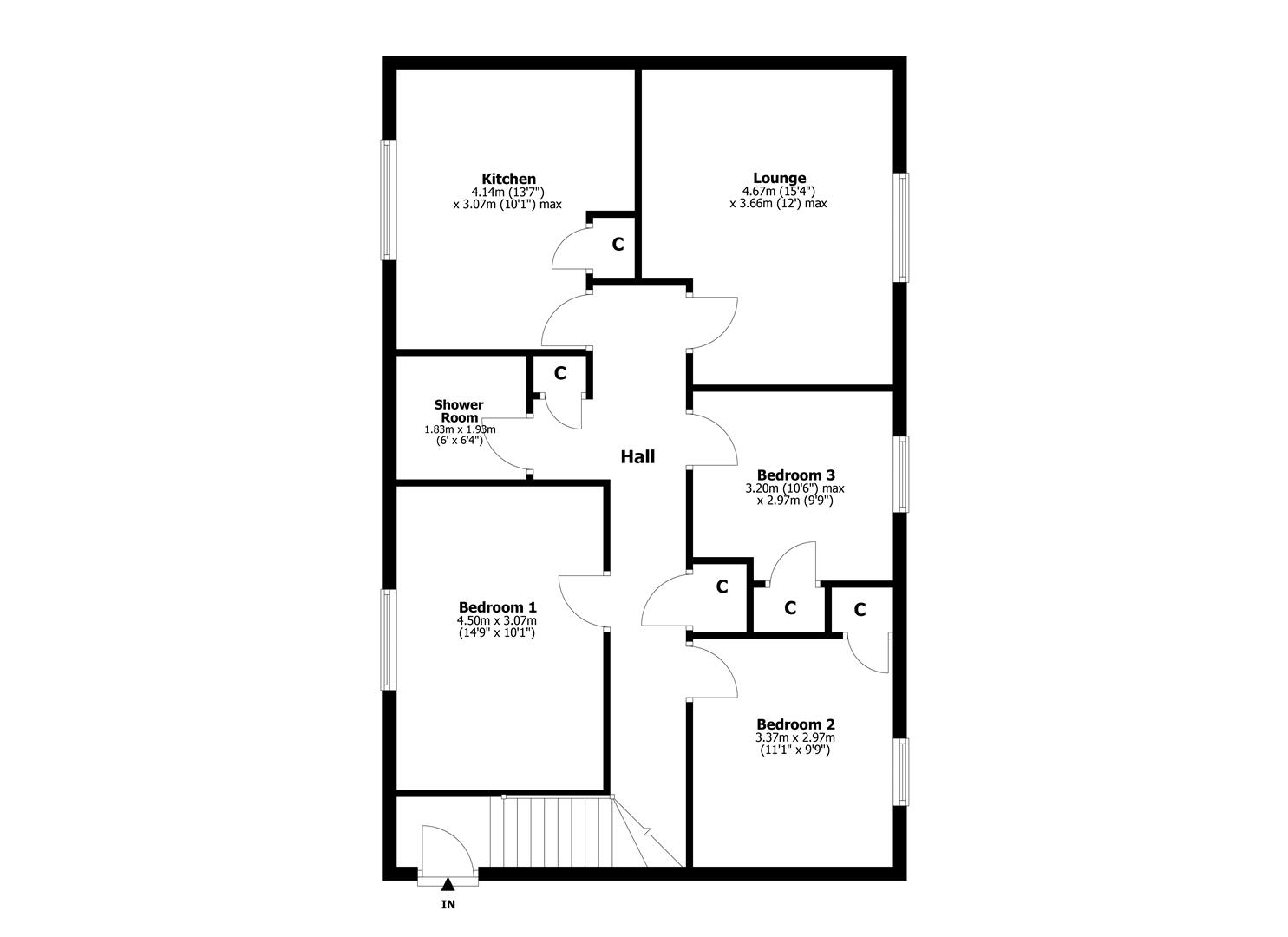 22, Stark Avenue, Duntocher floorplan