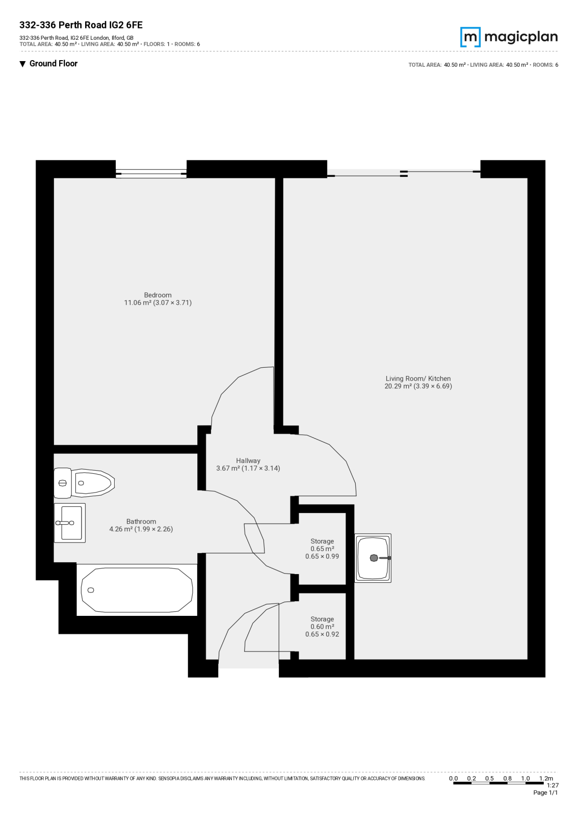 26, Jasmin House, 332-336 Perth Road, Gants Hill floorplan