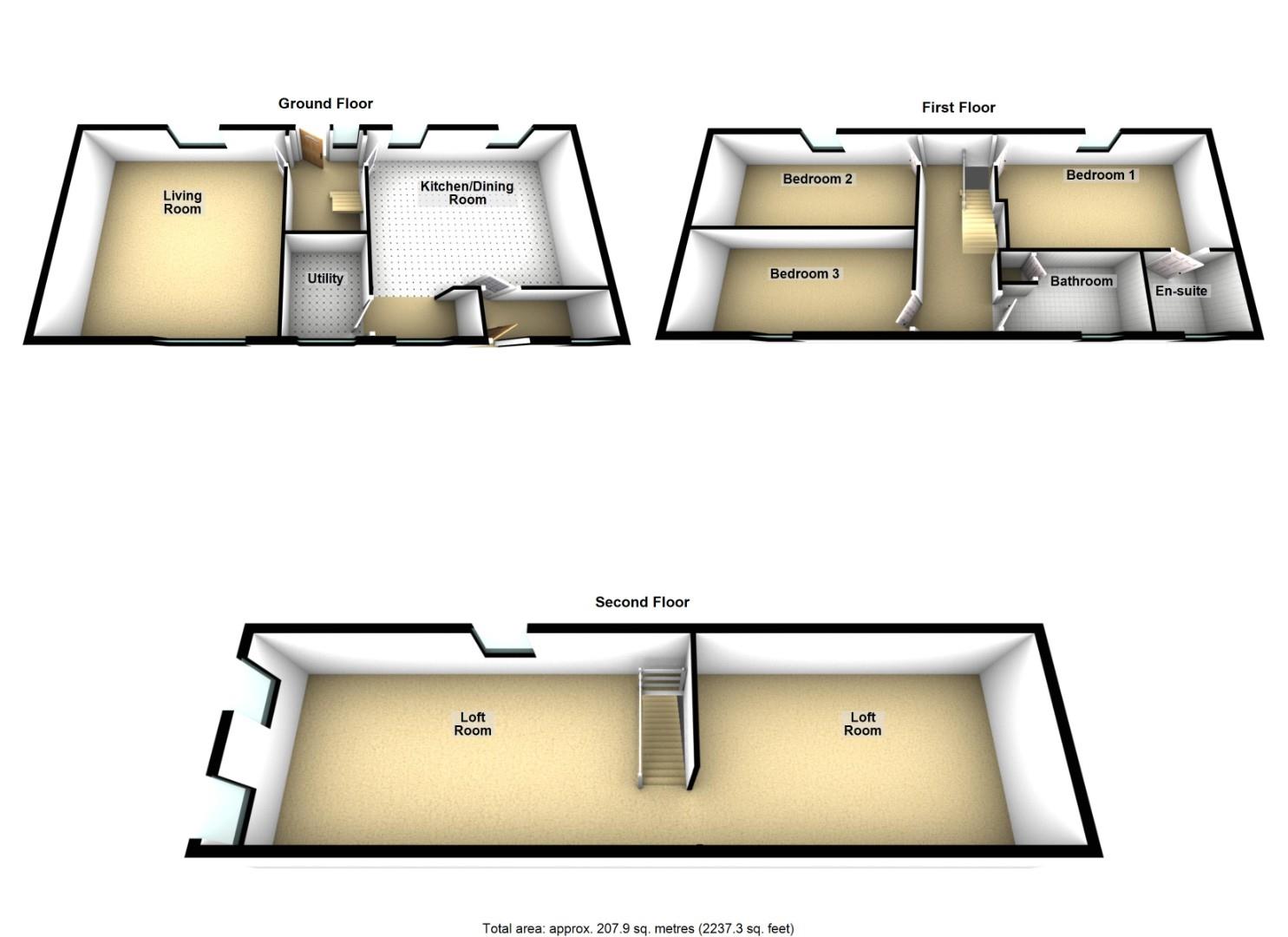 6, Ulgham Grange Farm Cottages, Morpeth floorplan
