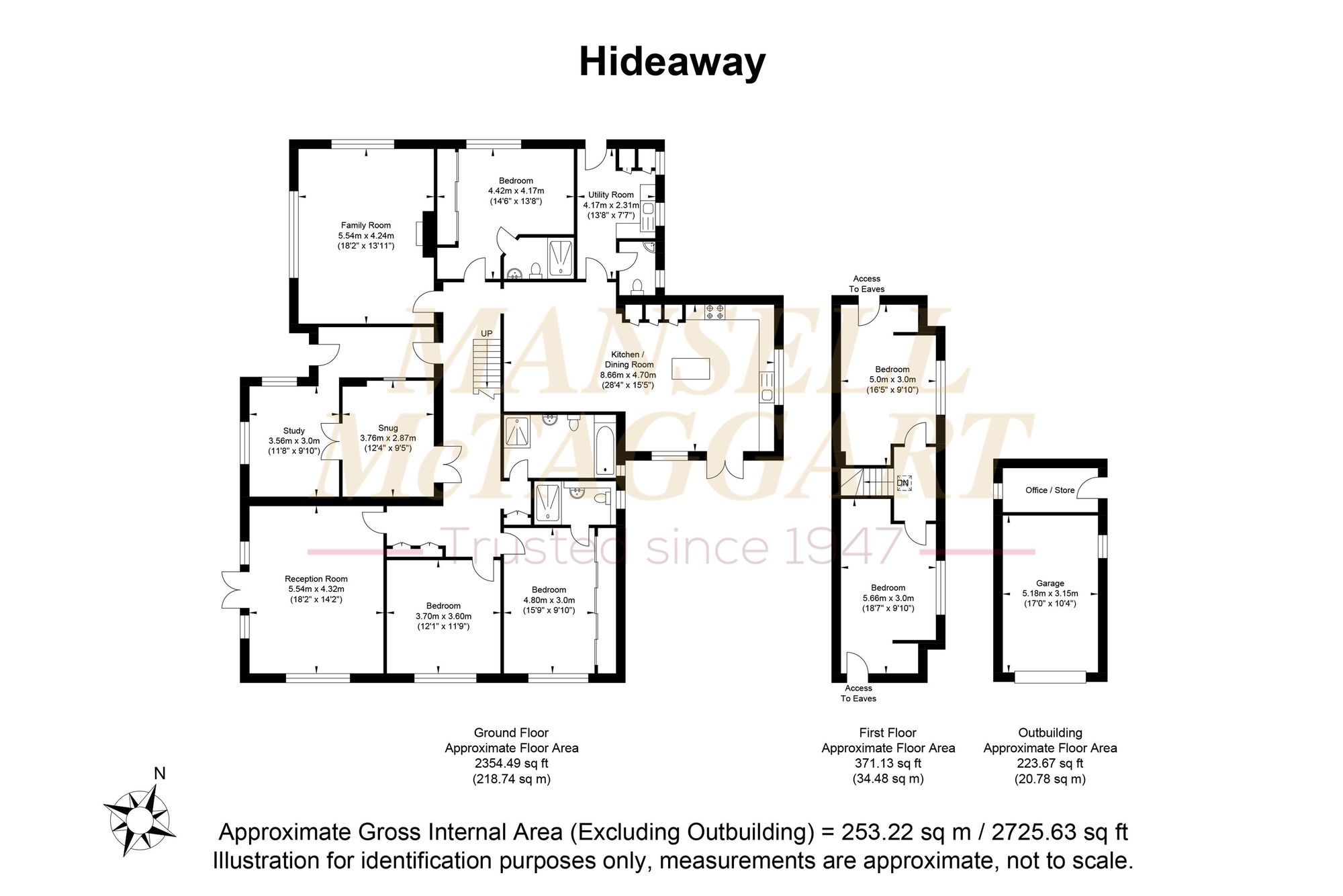Hideaway, Staples Hill To Plaistow Road, Kirdford floorplan