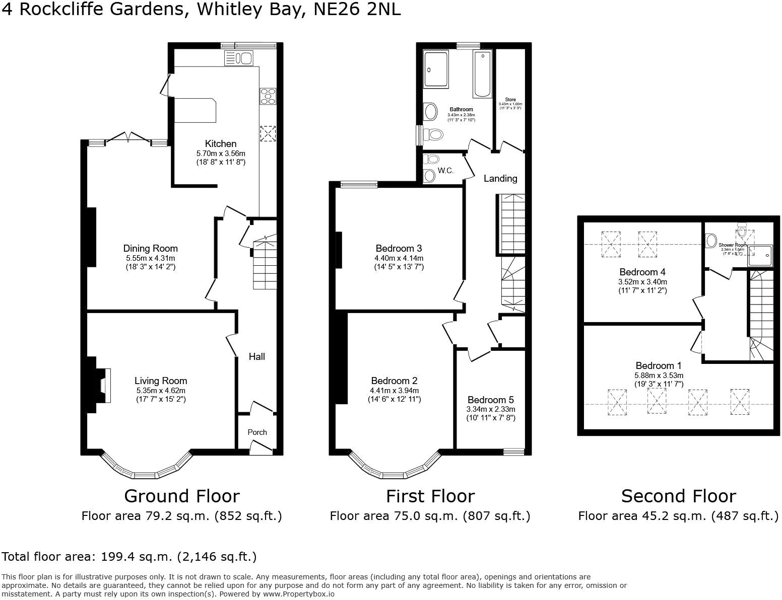 Rockcliffe Gardens, Tyne and Wear floorplan
