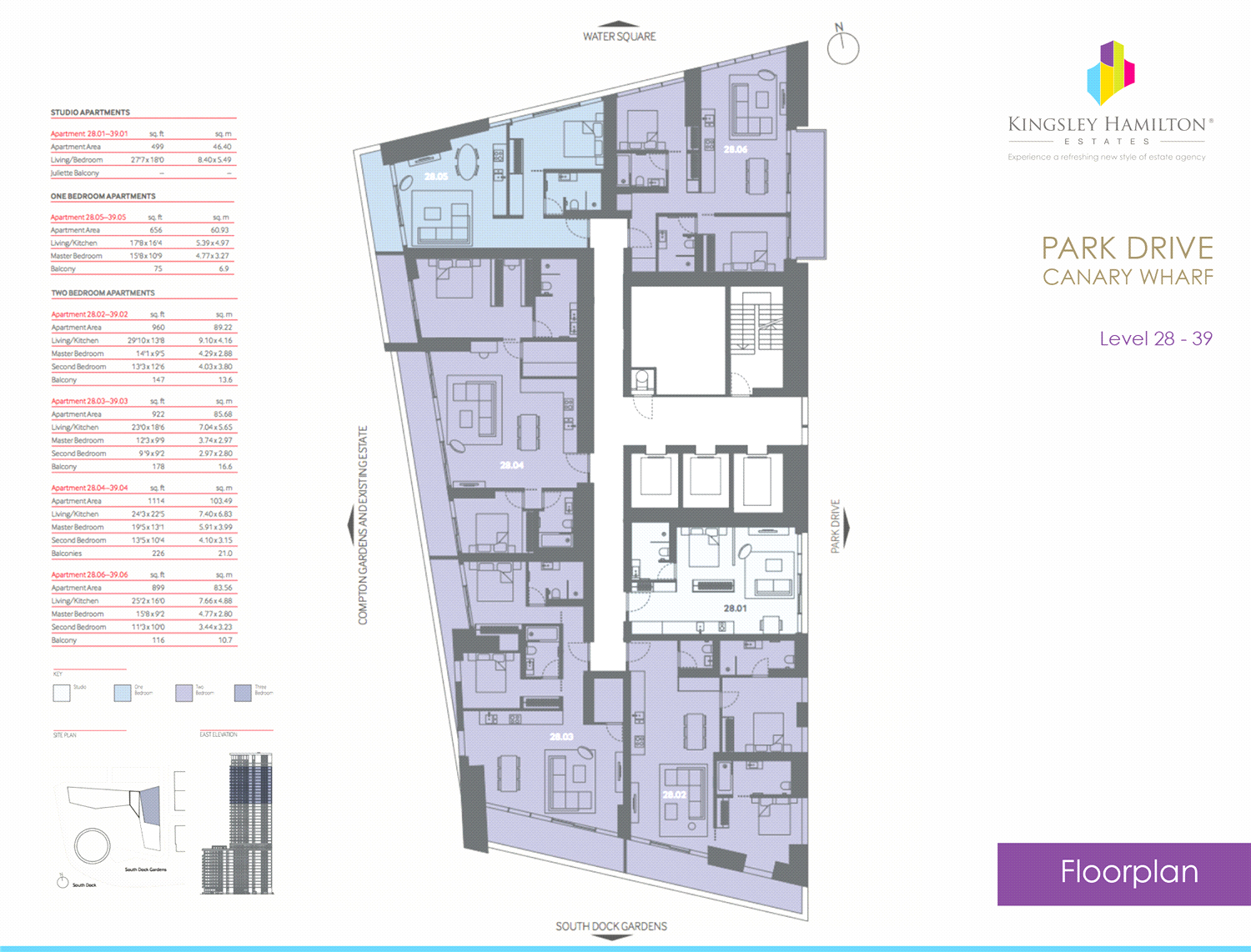 2 Bedrooms Flat for sale in Park Drive, Canary Wharf, London E14