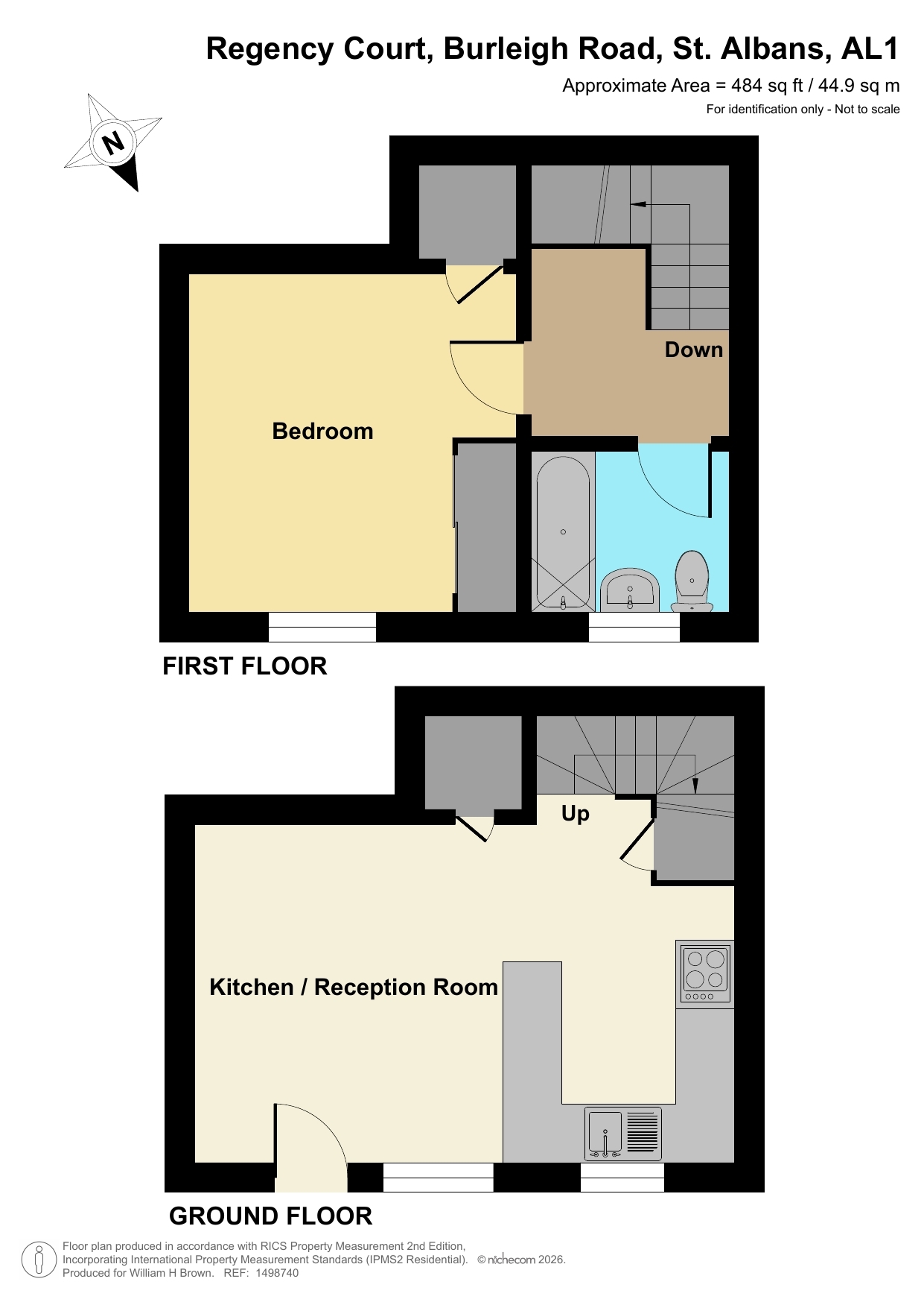 Flat 4, Regency Court, Burleigh Road, St. Albans floorplan