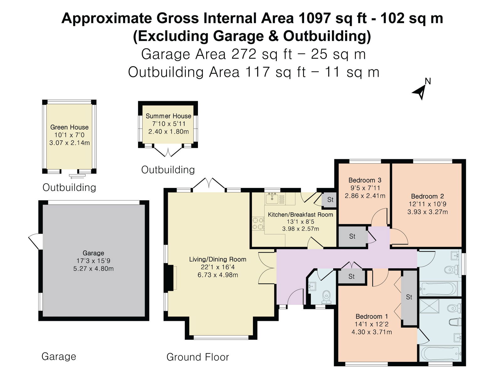 1, Childs Hall Drive, Bookham floorplan
