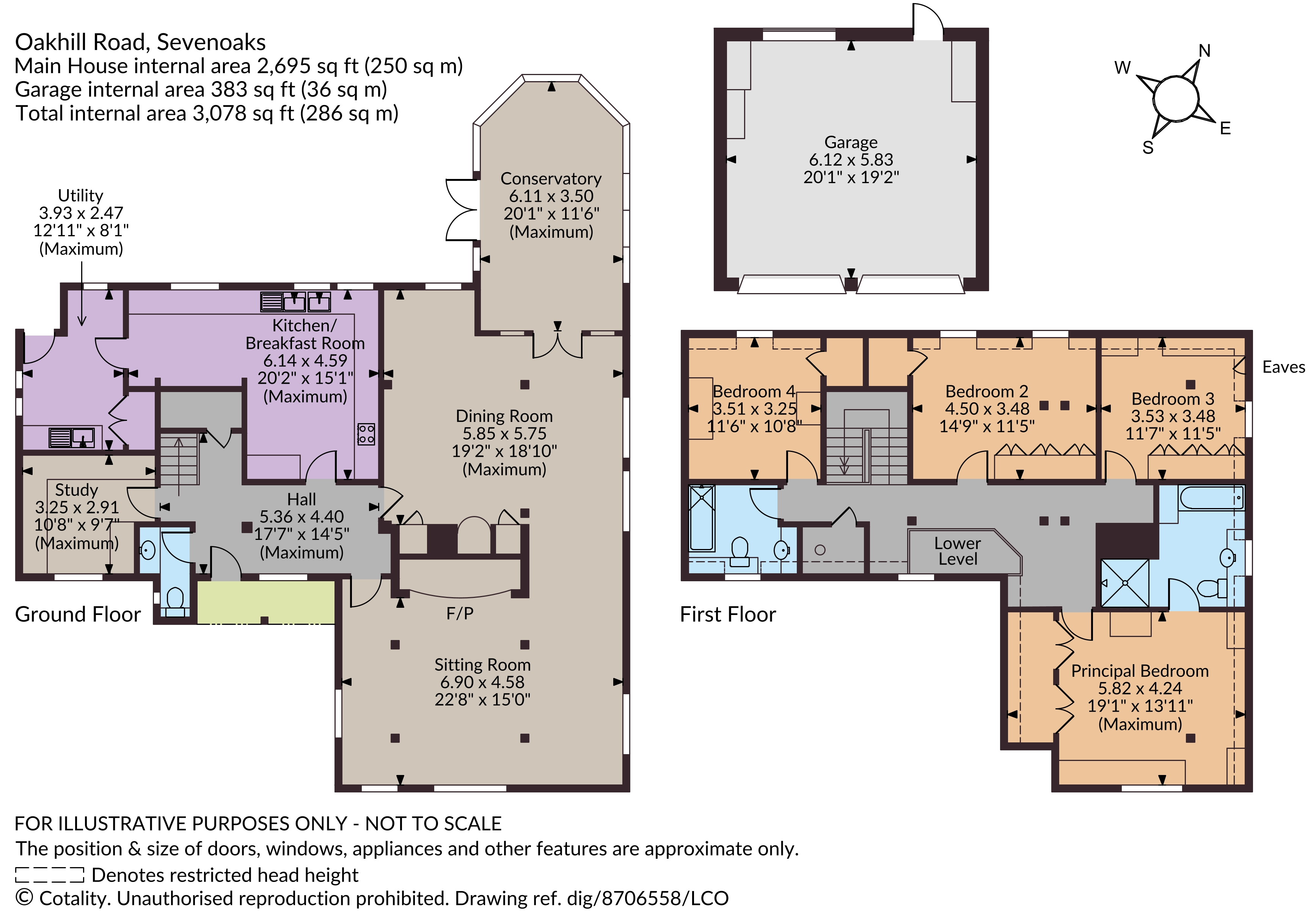 Granchester House,, 95 Oakhill Road, Sevenoaks floorplan