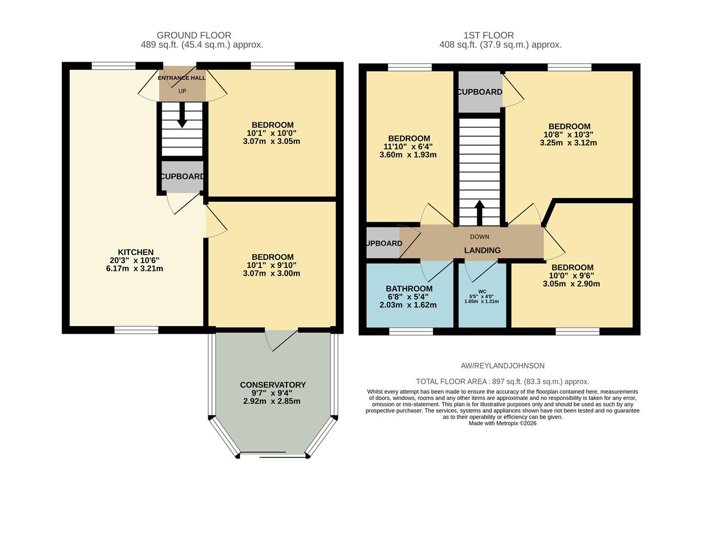 262, Abbotsweld, Harlow floorplan