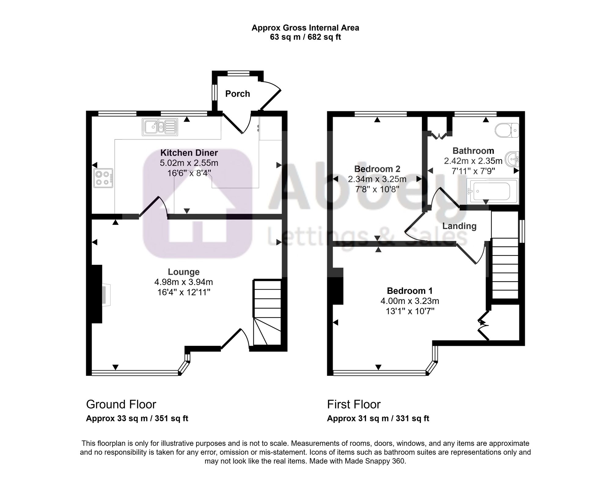 45 Roydene Crescent, Leicester floorplan