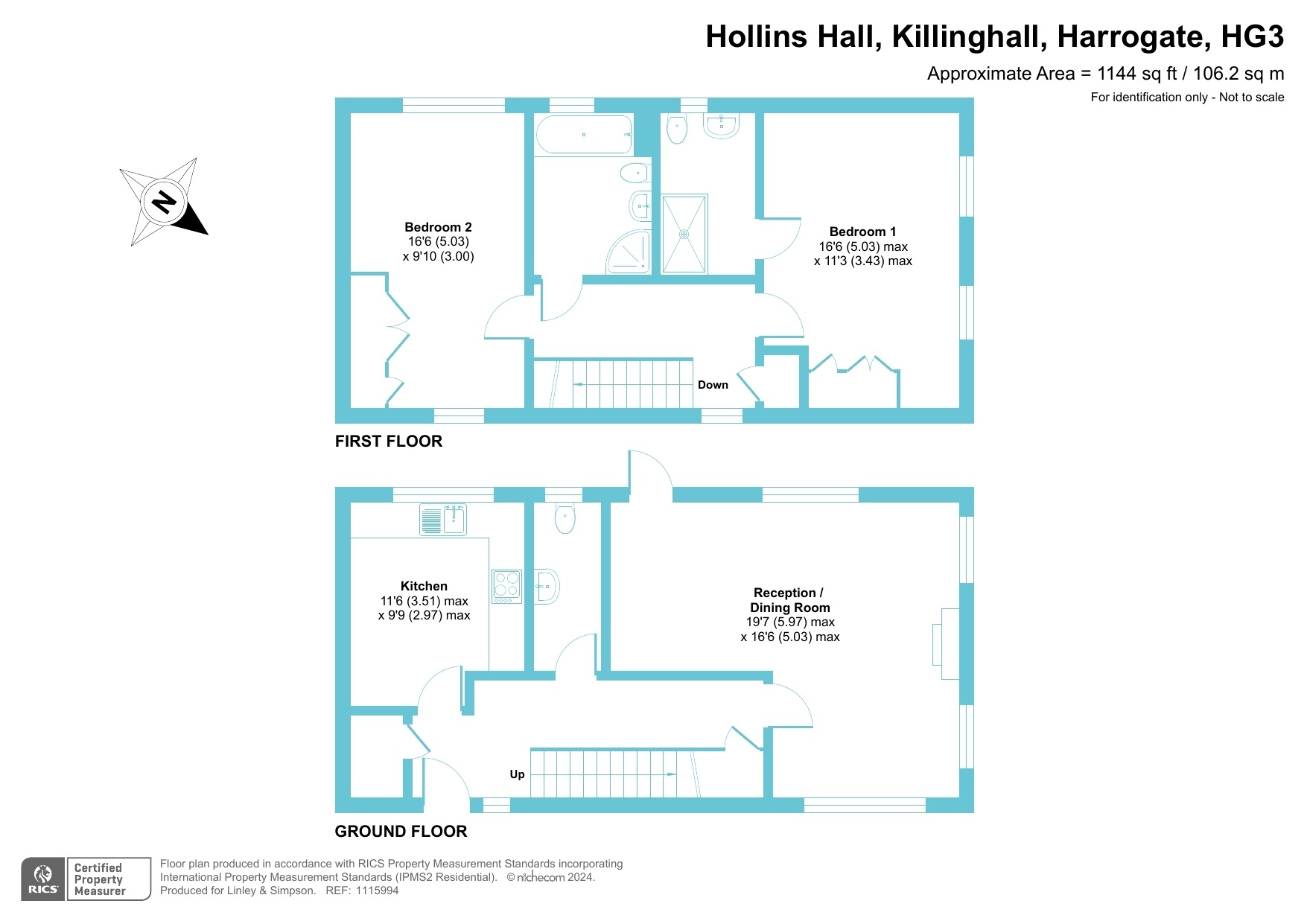 11, Lodge Court, Killinghall floorplan