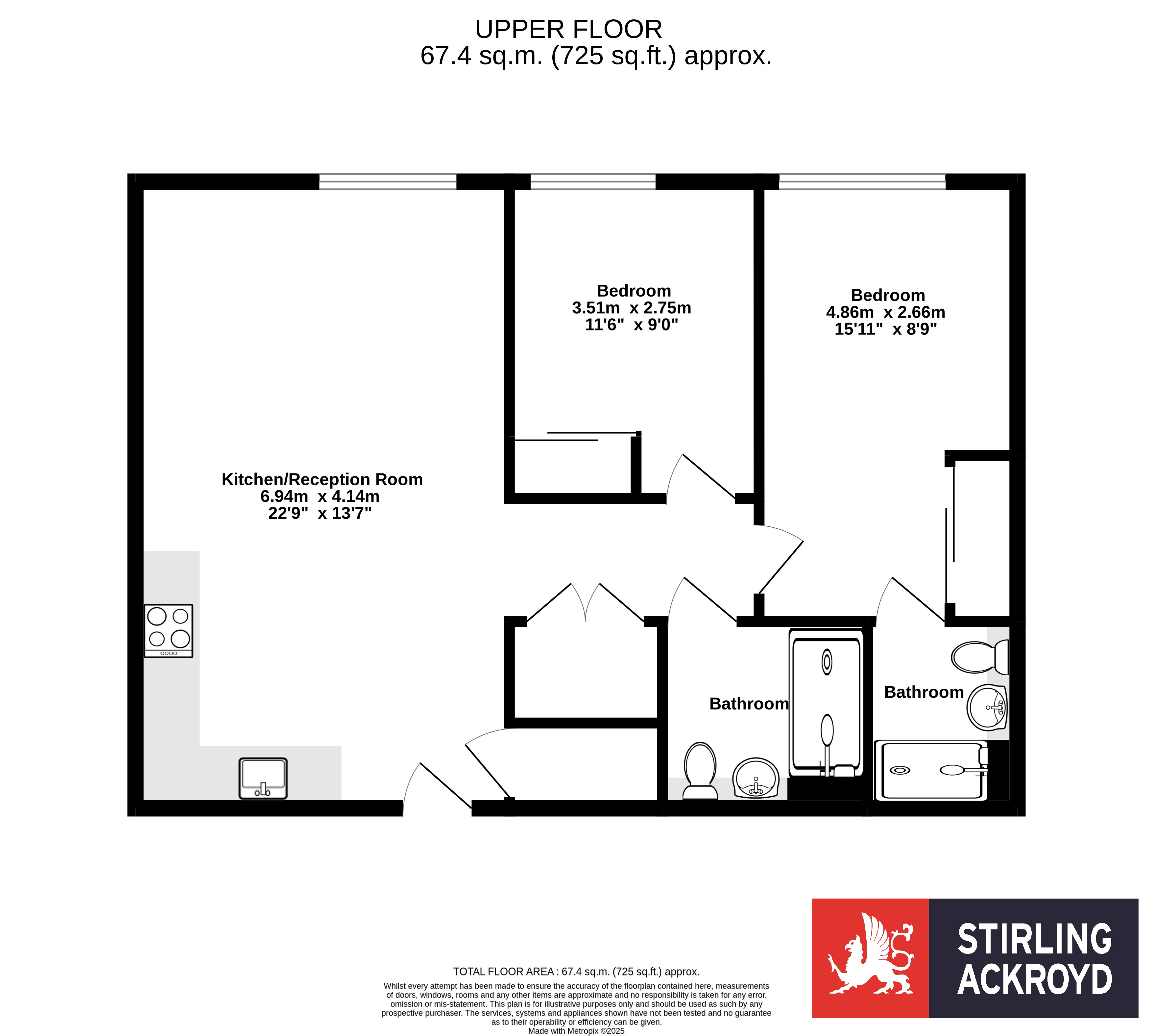 Apartment 1106, 251, Southwark Bridge Road, London floorplan