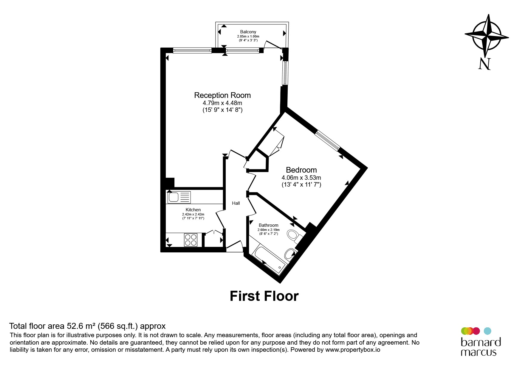 111b, Courtenay House, 9, New Park Road, London floorplan