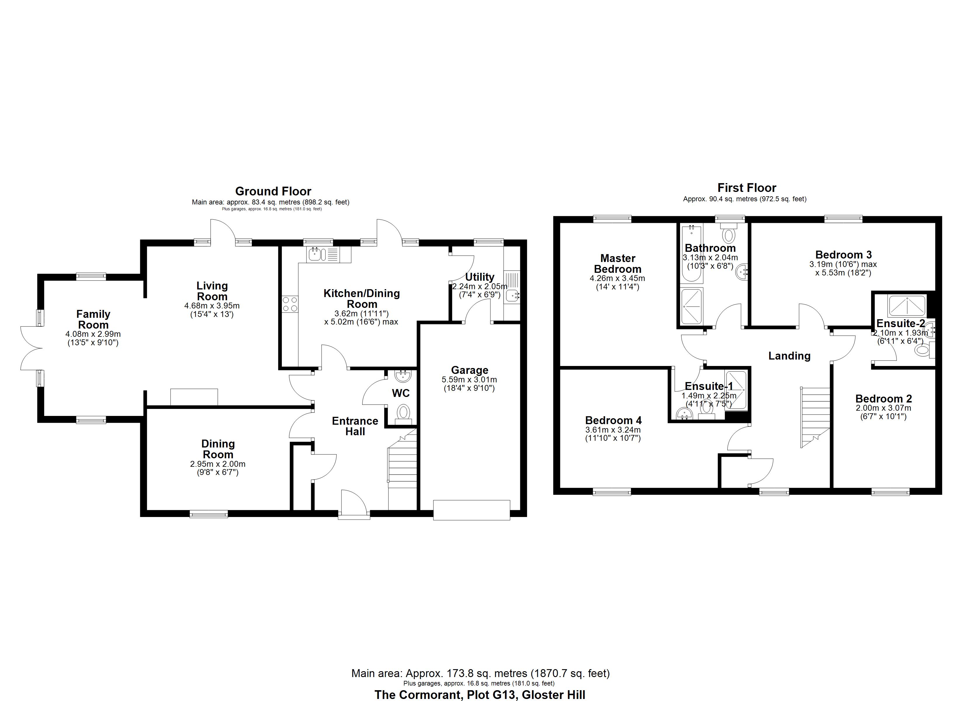 Plot G13 , Plot G13, The Cormorant, Cove Way, Amble floorplan