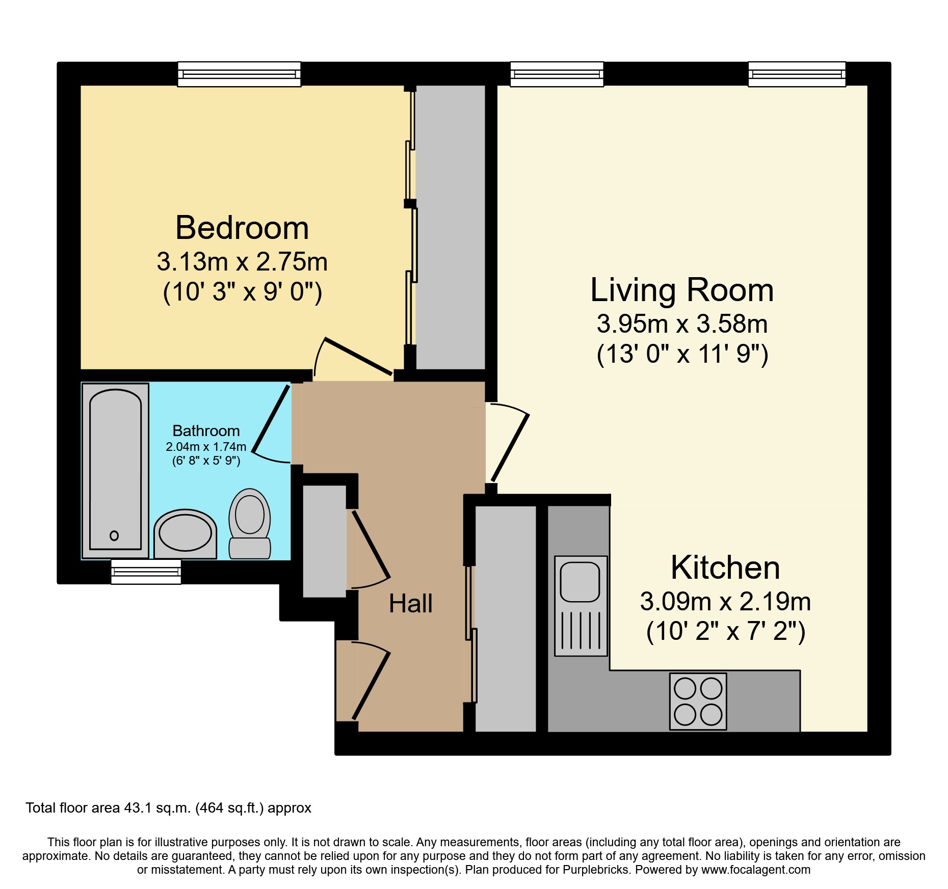 Flat 21/Springfield Court, Forsythia Close, Ilford floorplan