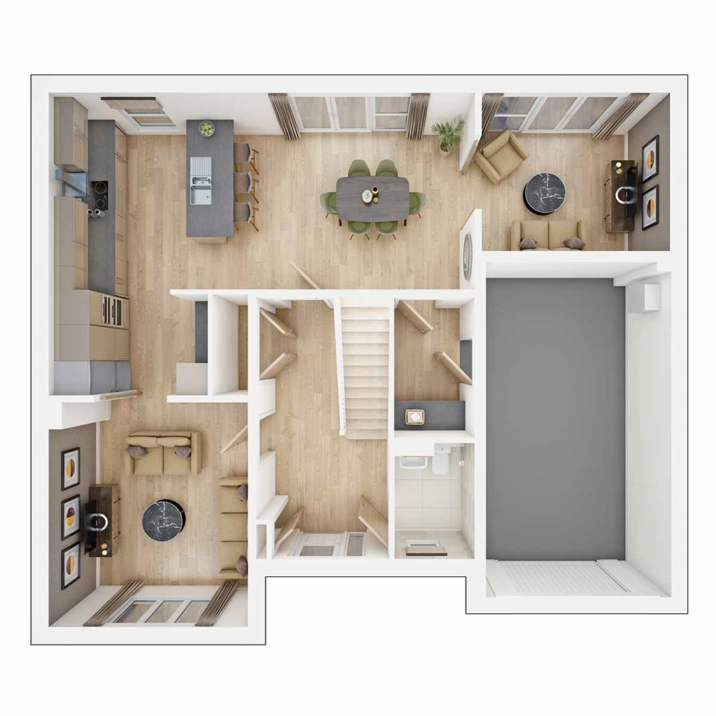 The Patterham - Plot 54, Twill Meadow, Nuneaton Road, Bulkington floorplan