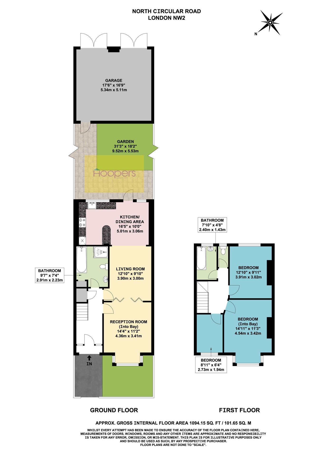 674, North Circular Road, London floorplan