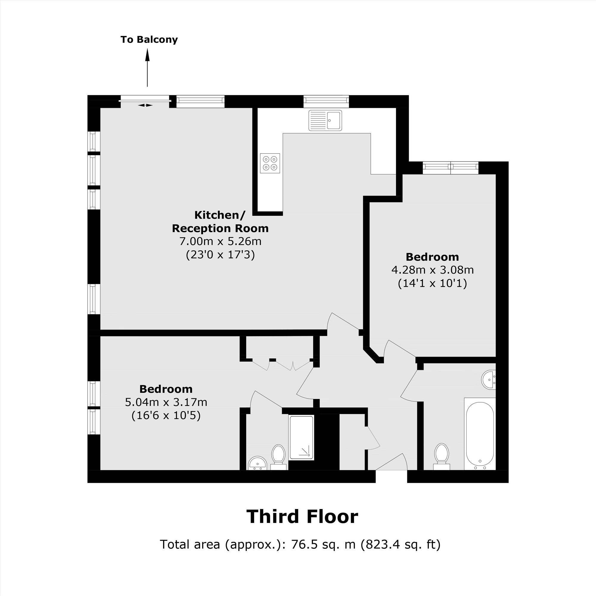 Candle Street, London floorplan
