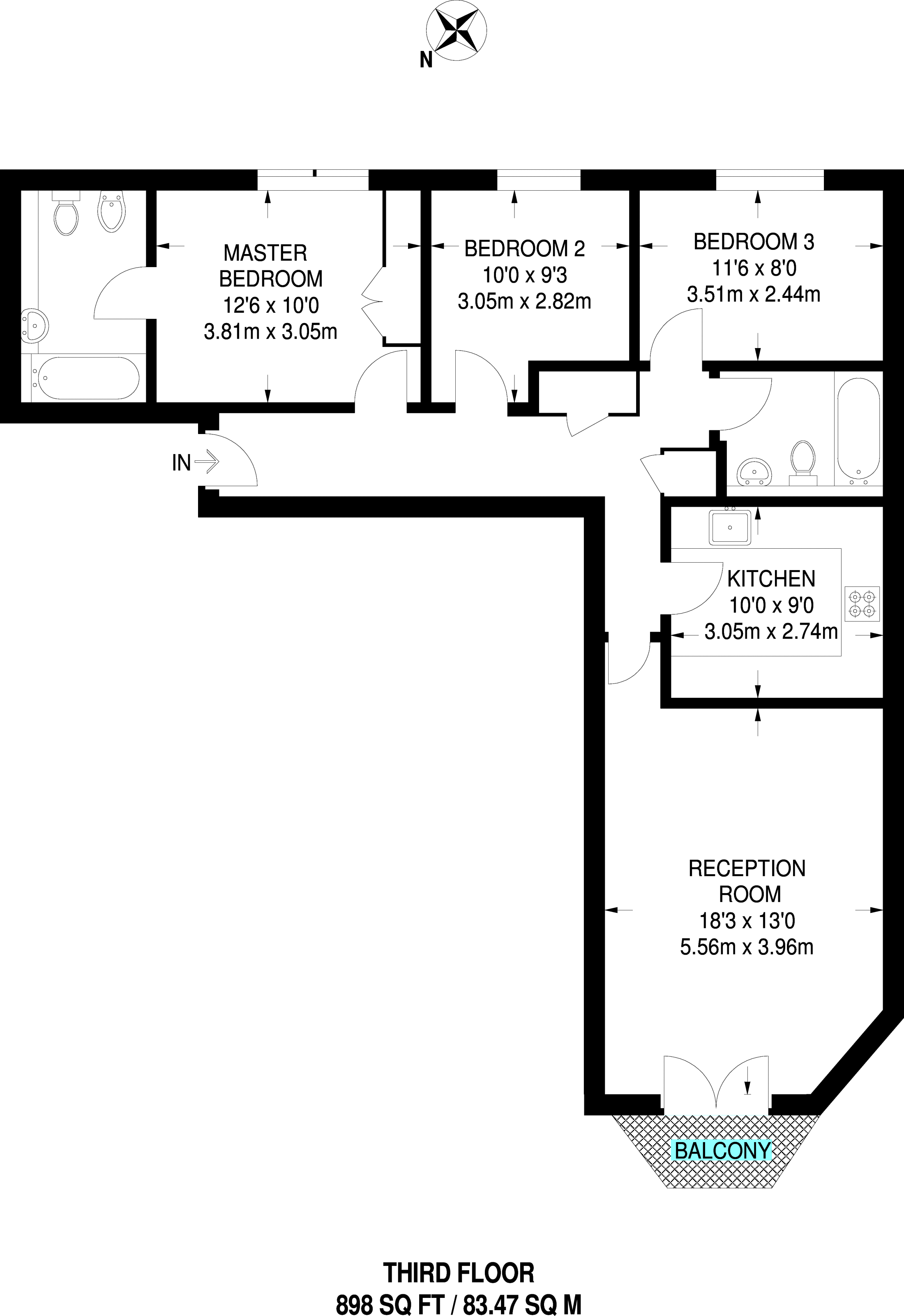 3 Bedrooms Flat to rent in Sutherland Avenue, Maida Vale W9