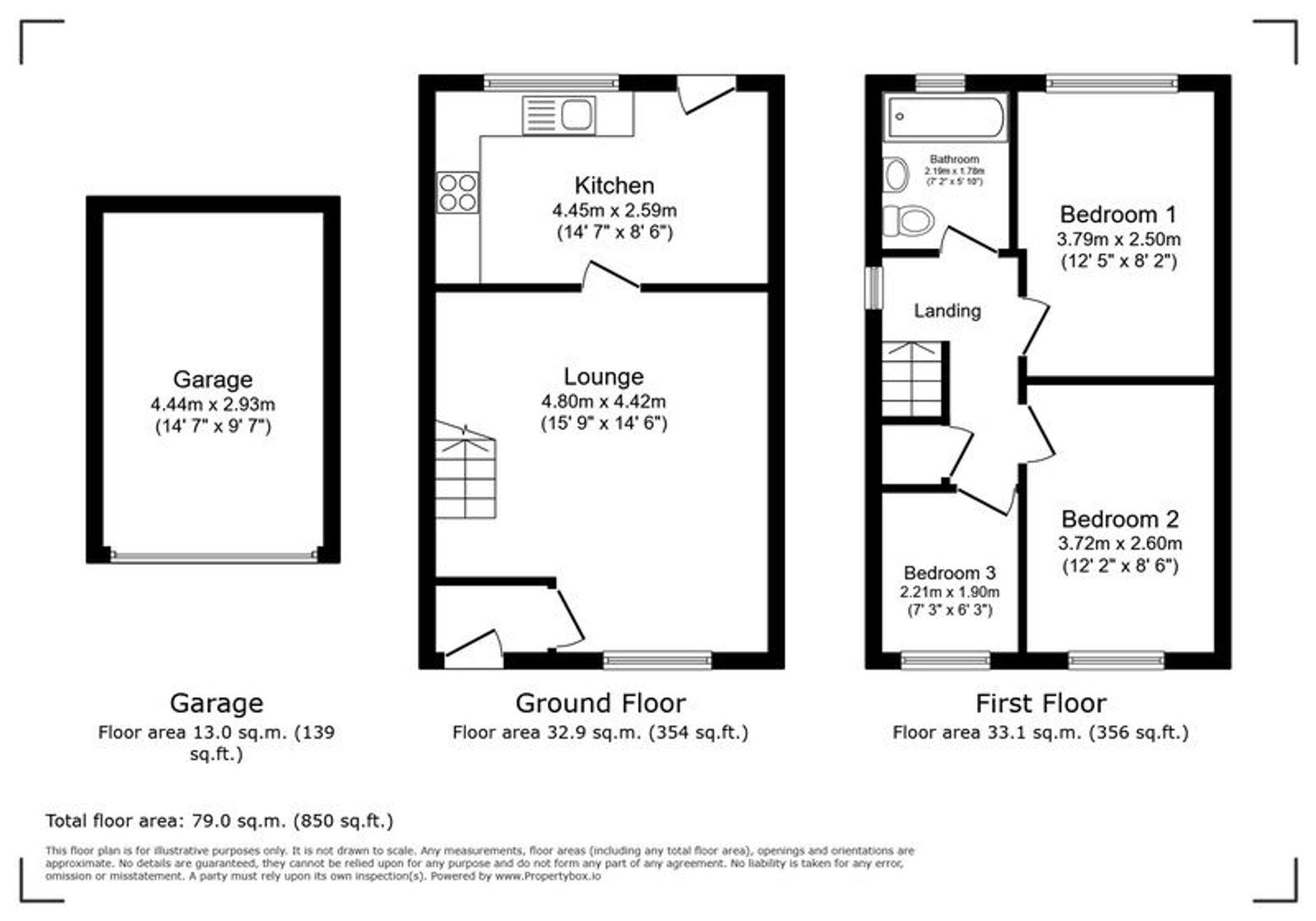 59 Cae America, Llanfairfechan floorplan