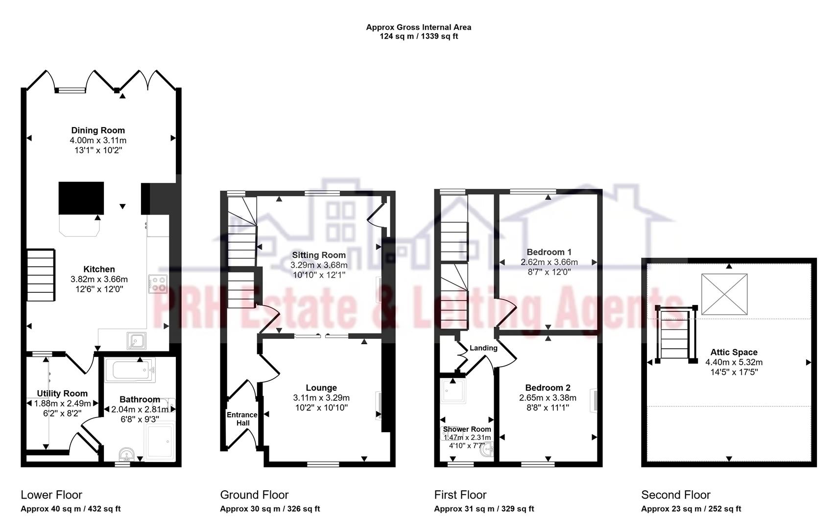 2, Gladstone Terrace, Longrock floorplan
